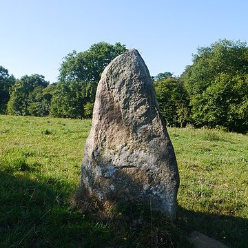 Menhir de la Petite Thébauderie à Saint-Thomas-de-Courceriers