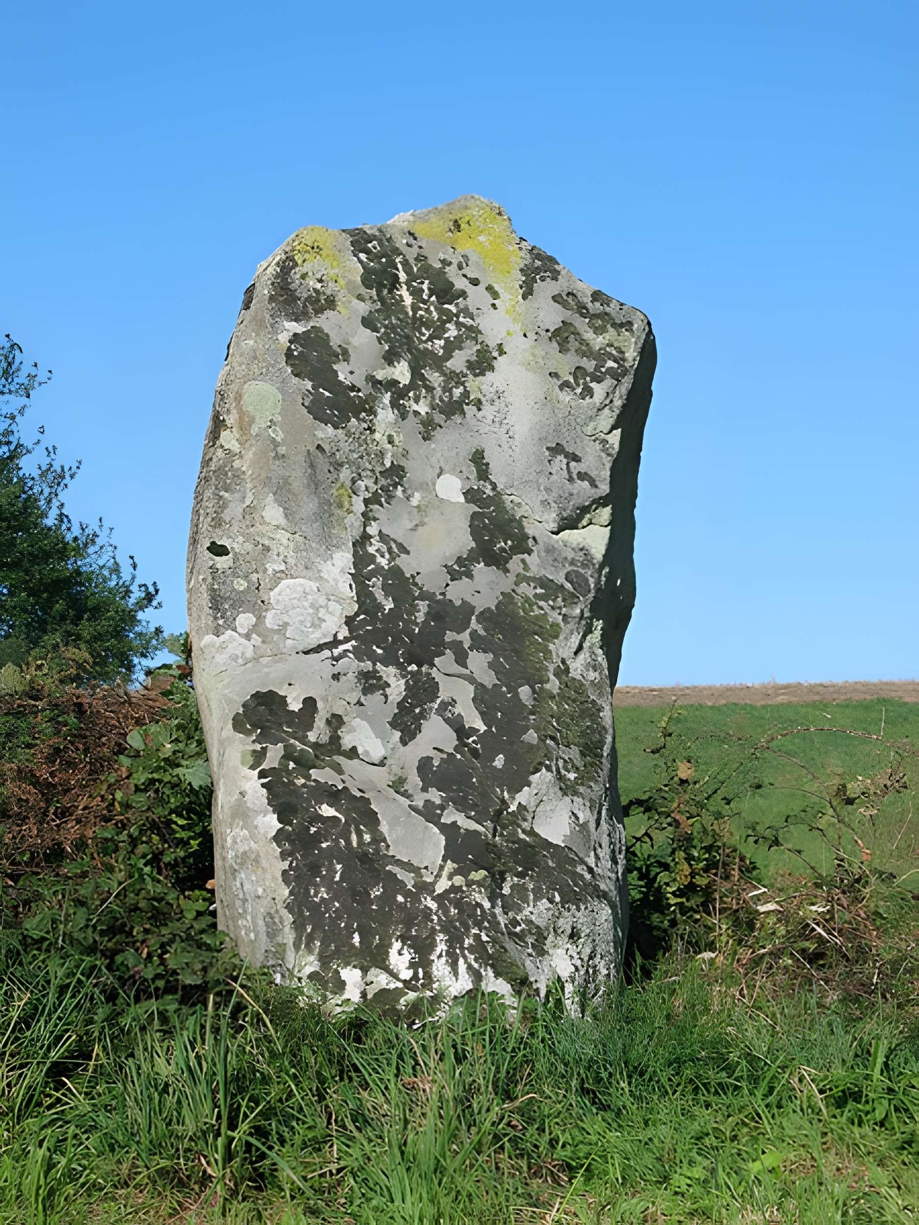 Menhir de la Rebeyrolle à Saint-Priest-la-Feuille 