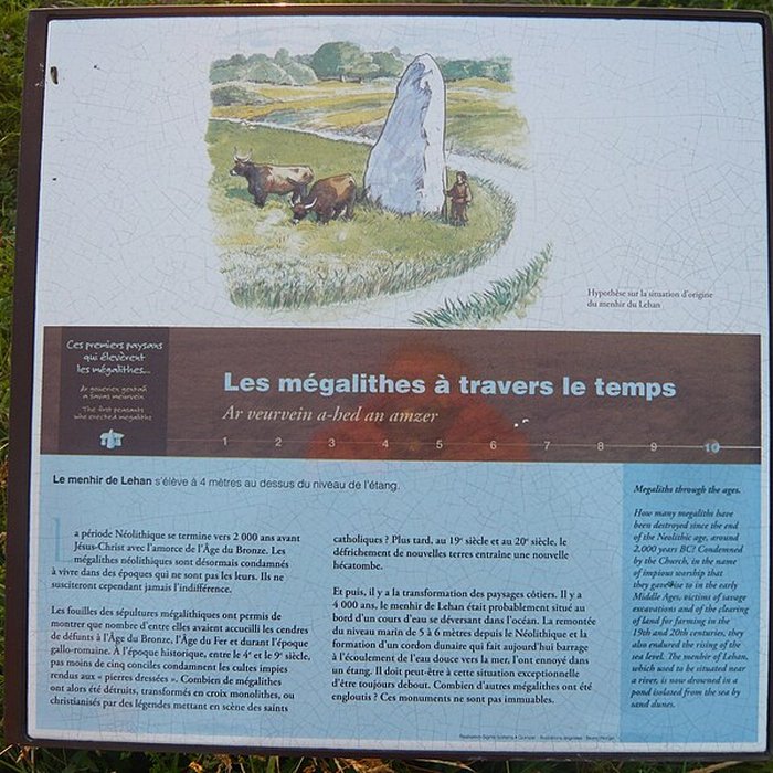 Photo de Menhir de Lehan à Treffiagat