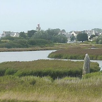 Menhir de Lehan à Treffiagat