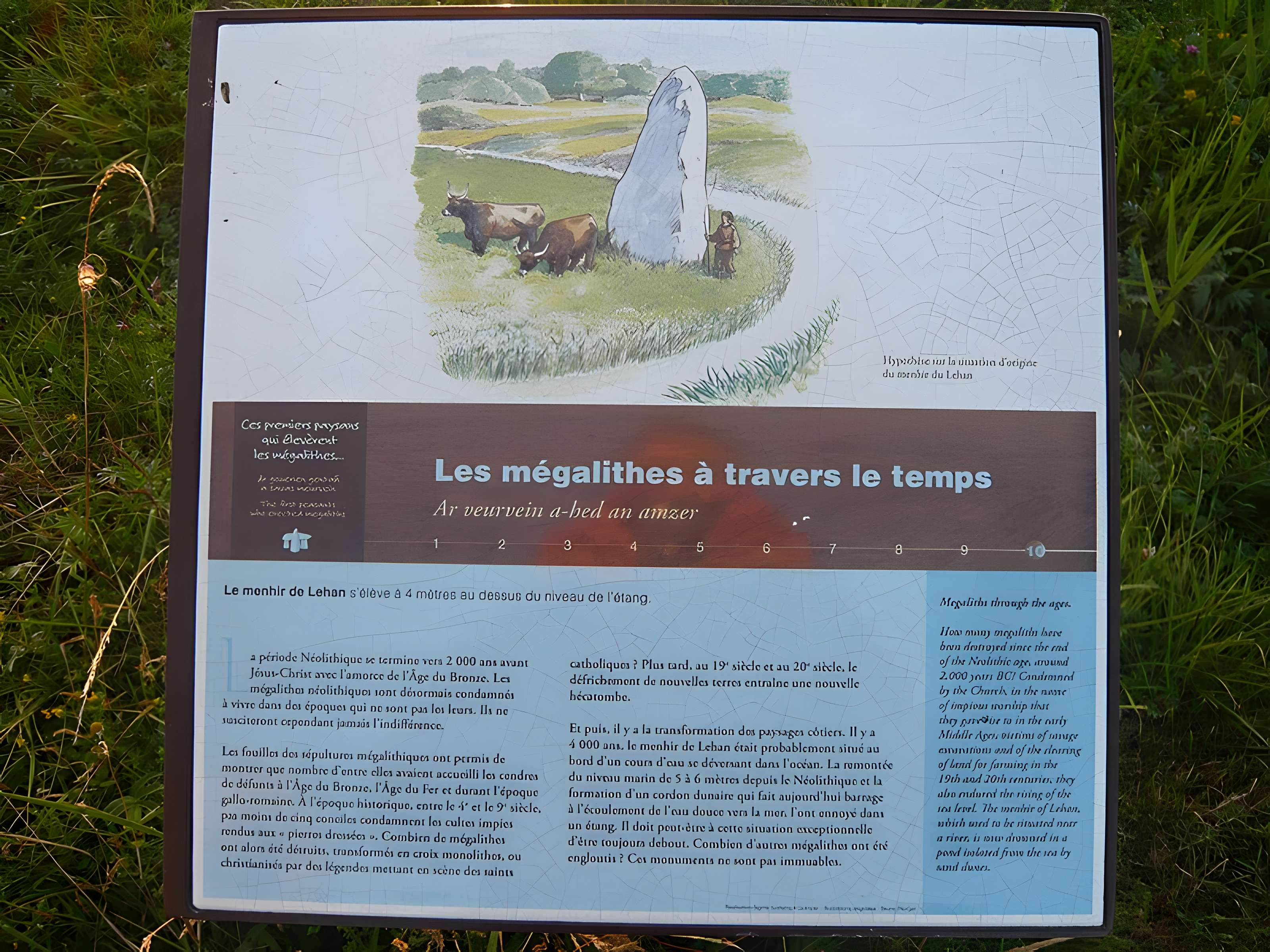 Menhir de Lehan à Treffiagat