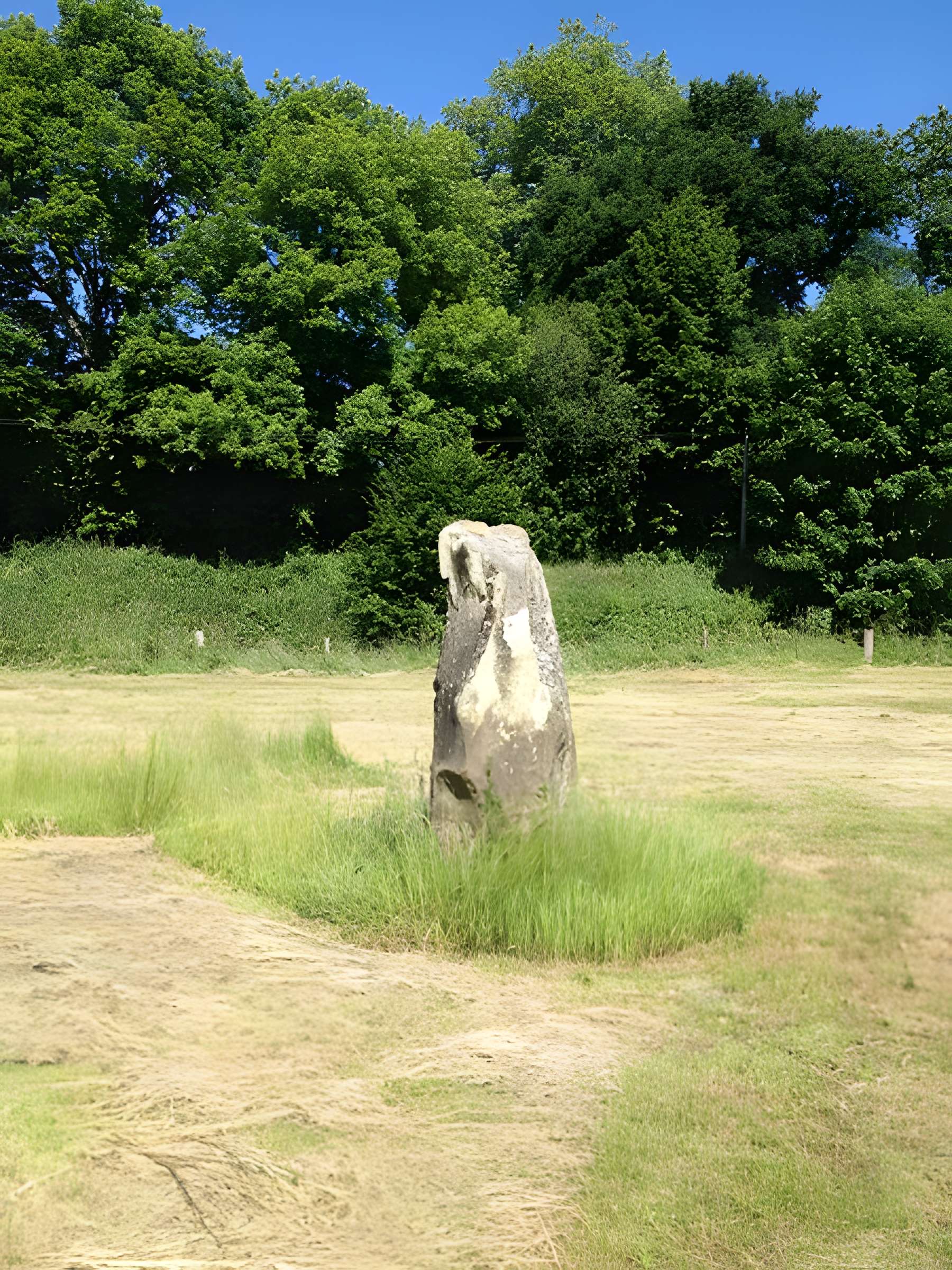 Menhir de Montcorbeau à Couesmes-Vaucé
