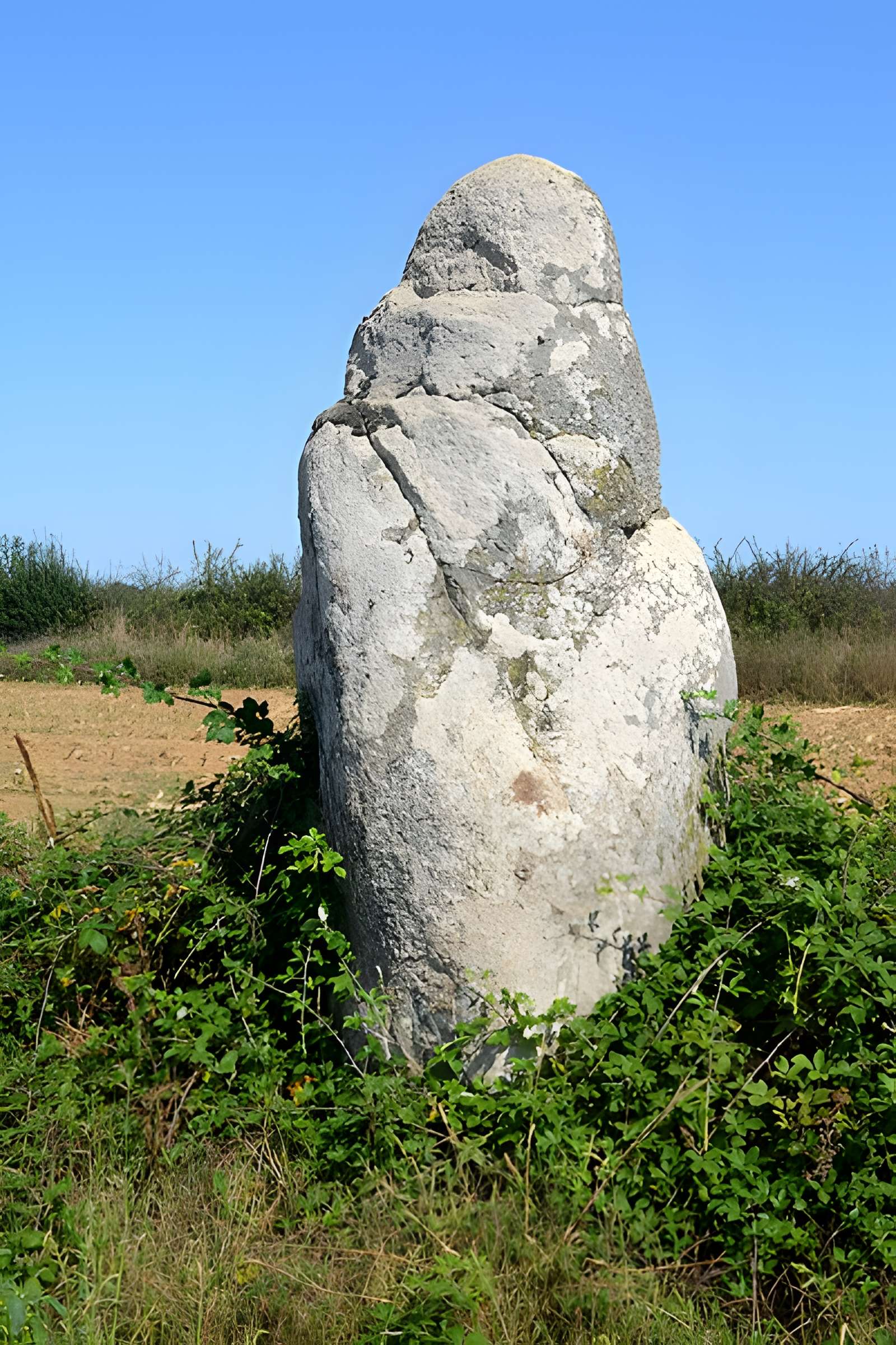 Menhir des Petites Jaunières au Givre