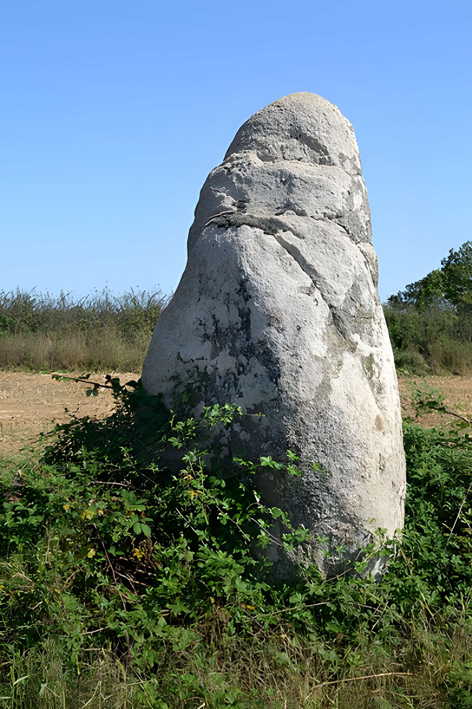 Menhir des Petites Jaunières au Givre