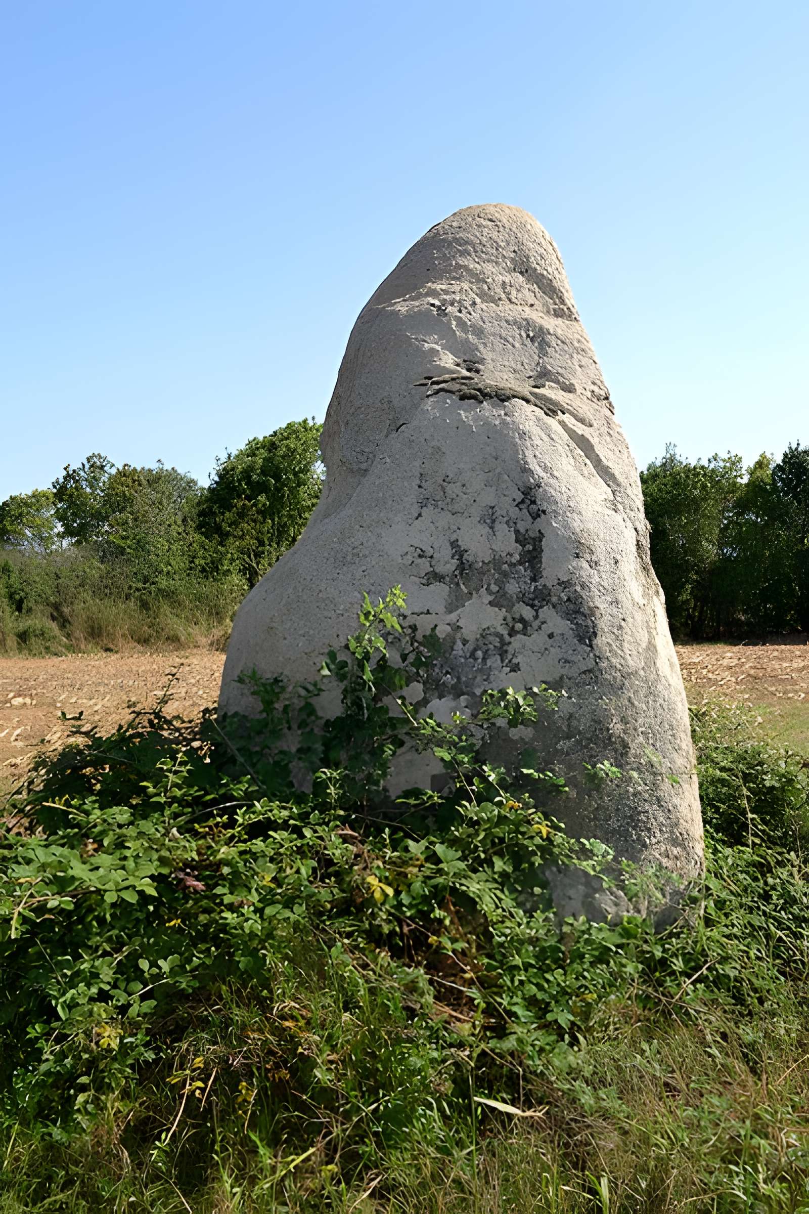 Menhir des Petites Jaunières au Givre