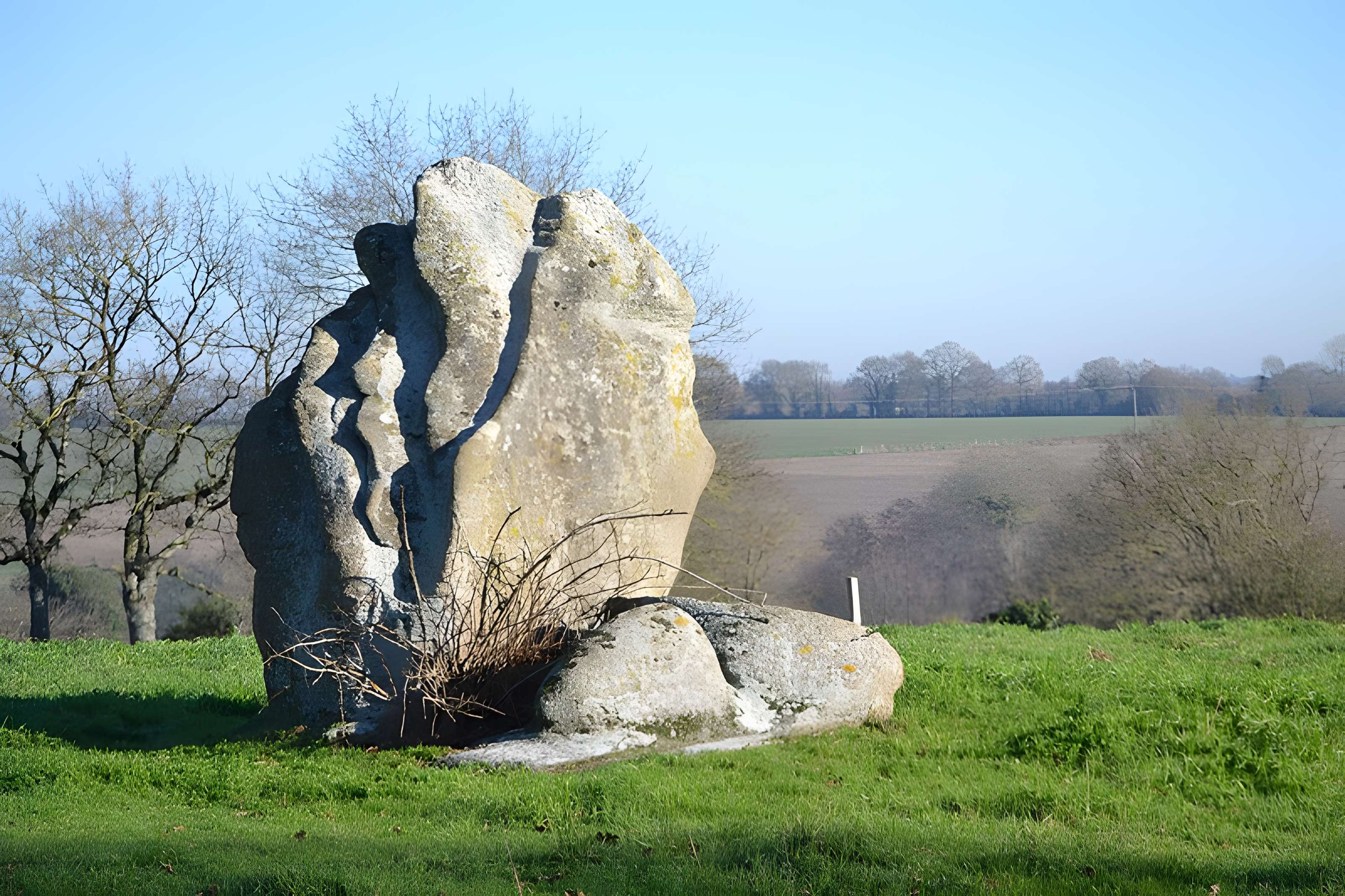 Menhir dit la pierre levée de Charbonneau à La Renaudière