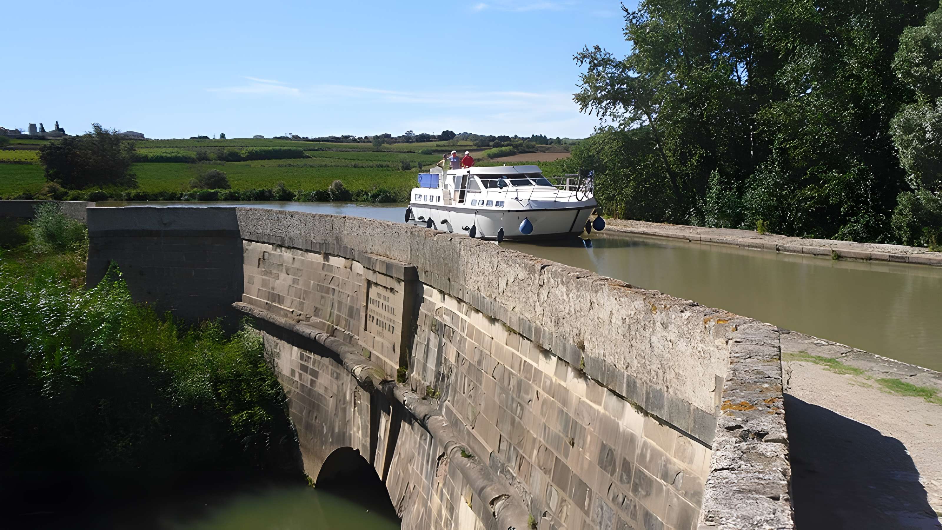 Canal du Midi : Aqueduc du Répudre