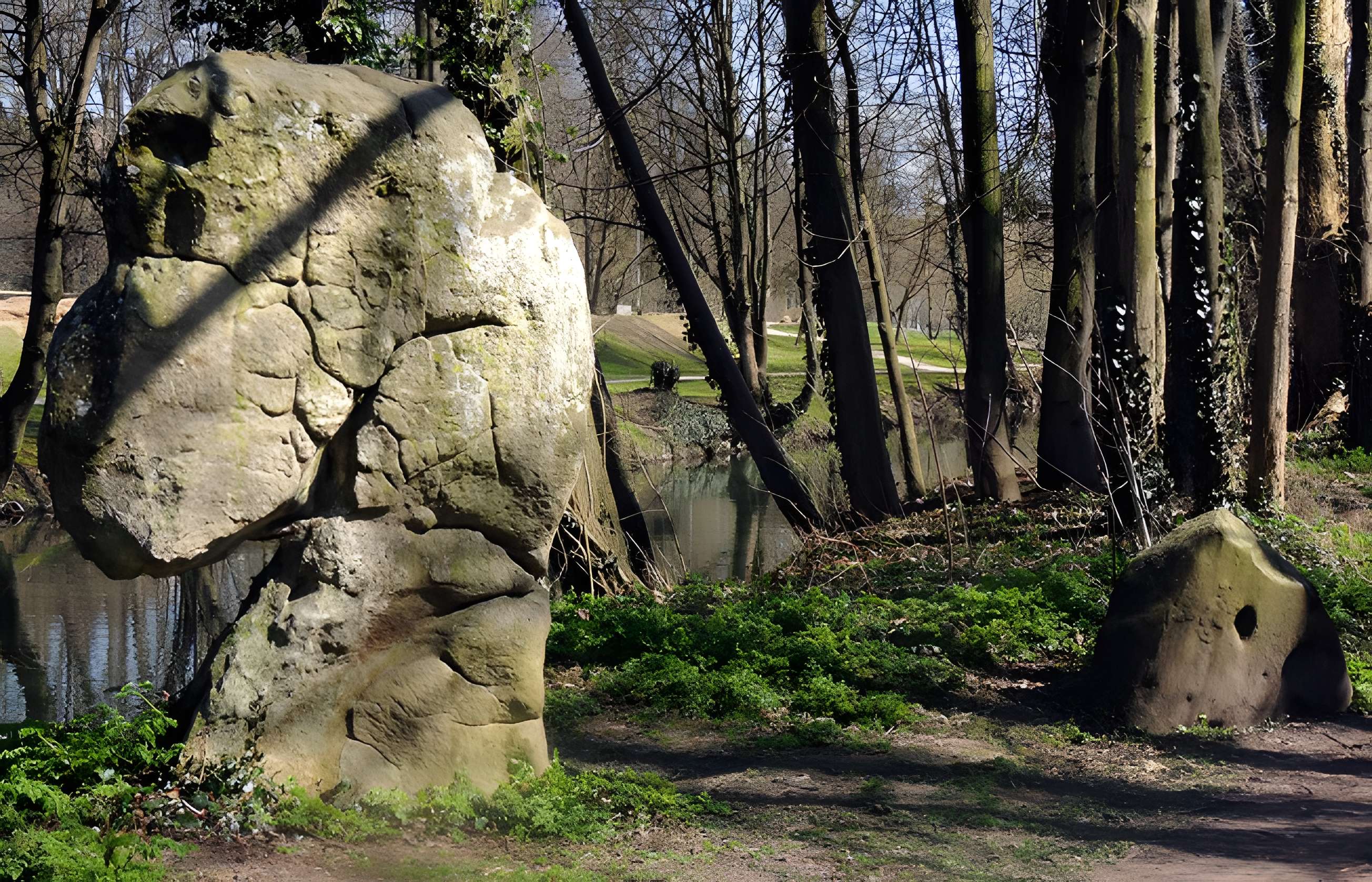 Menhirs de la propriété Talma à Brunoy 