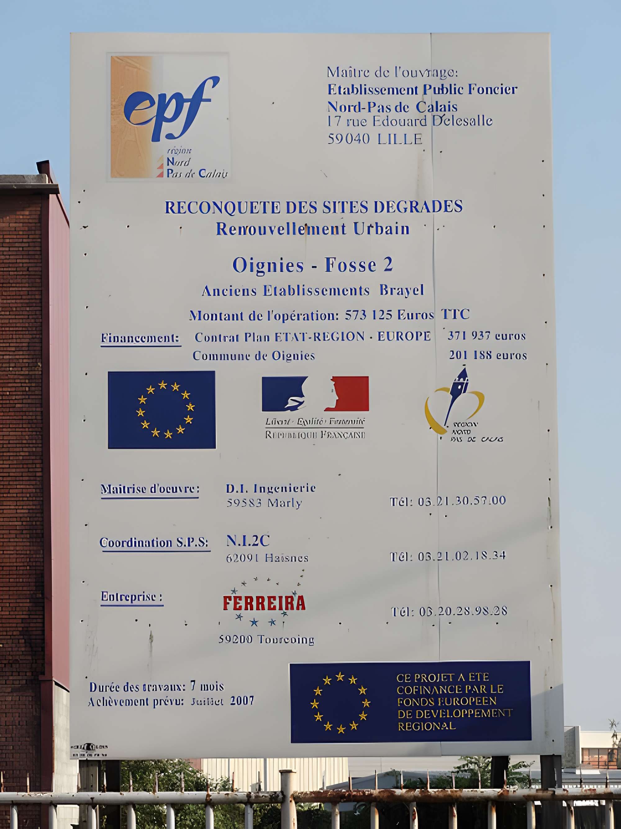 Mine-image de la fosse n° 2 de Oignies (également sur commune de Oignies)