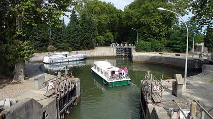 Photo de Canal du Midi : Écluse ronde d'Agde