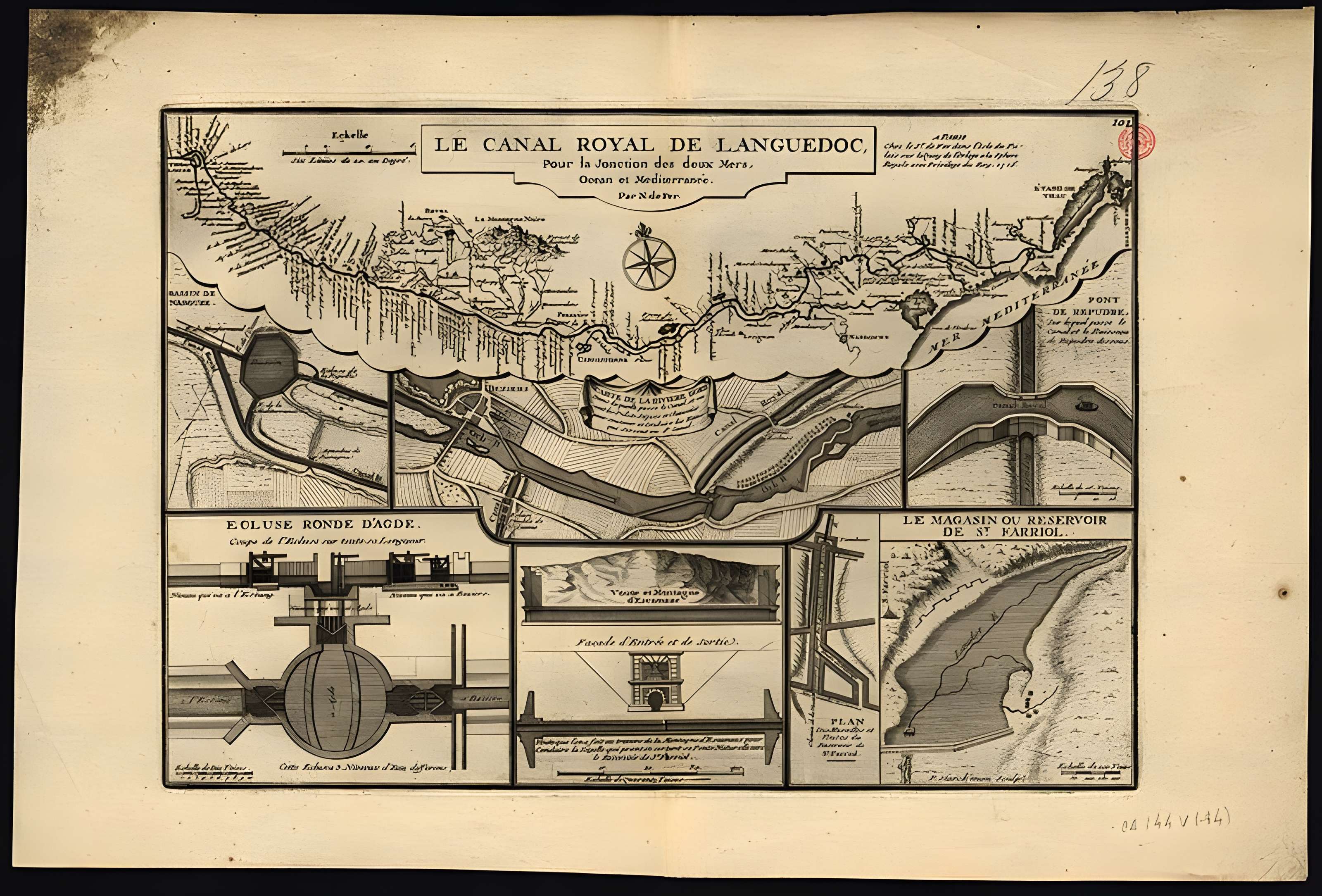 Canal du Midi : Écluse ronde d'Agde