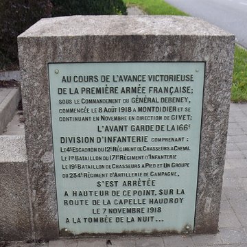 Monument de la Pierre dHaudroy à La Flamengrie