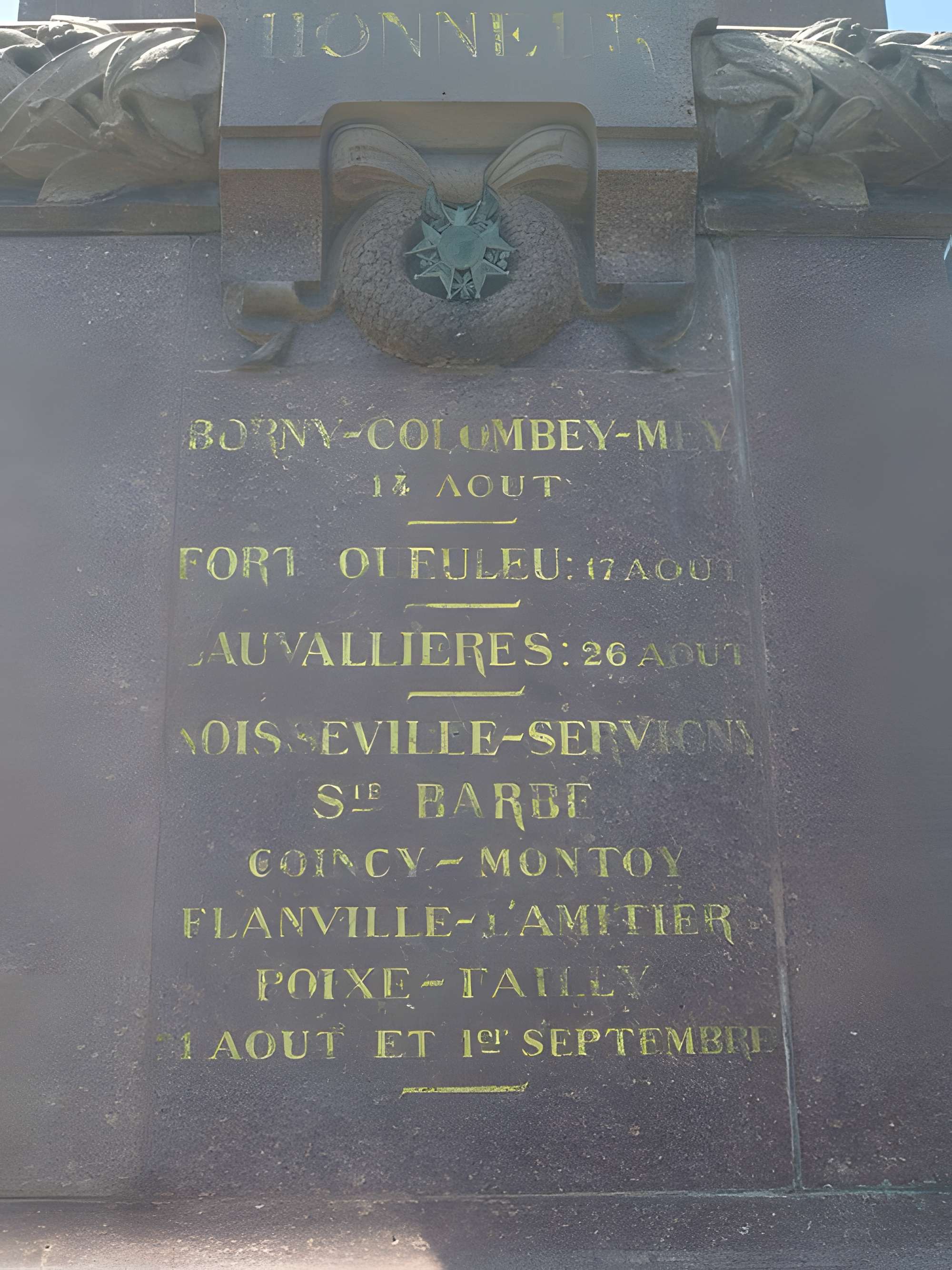 Monument du Souvenir Français à Noisseville