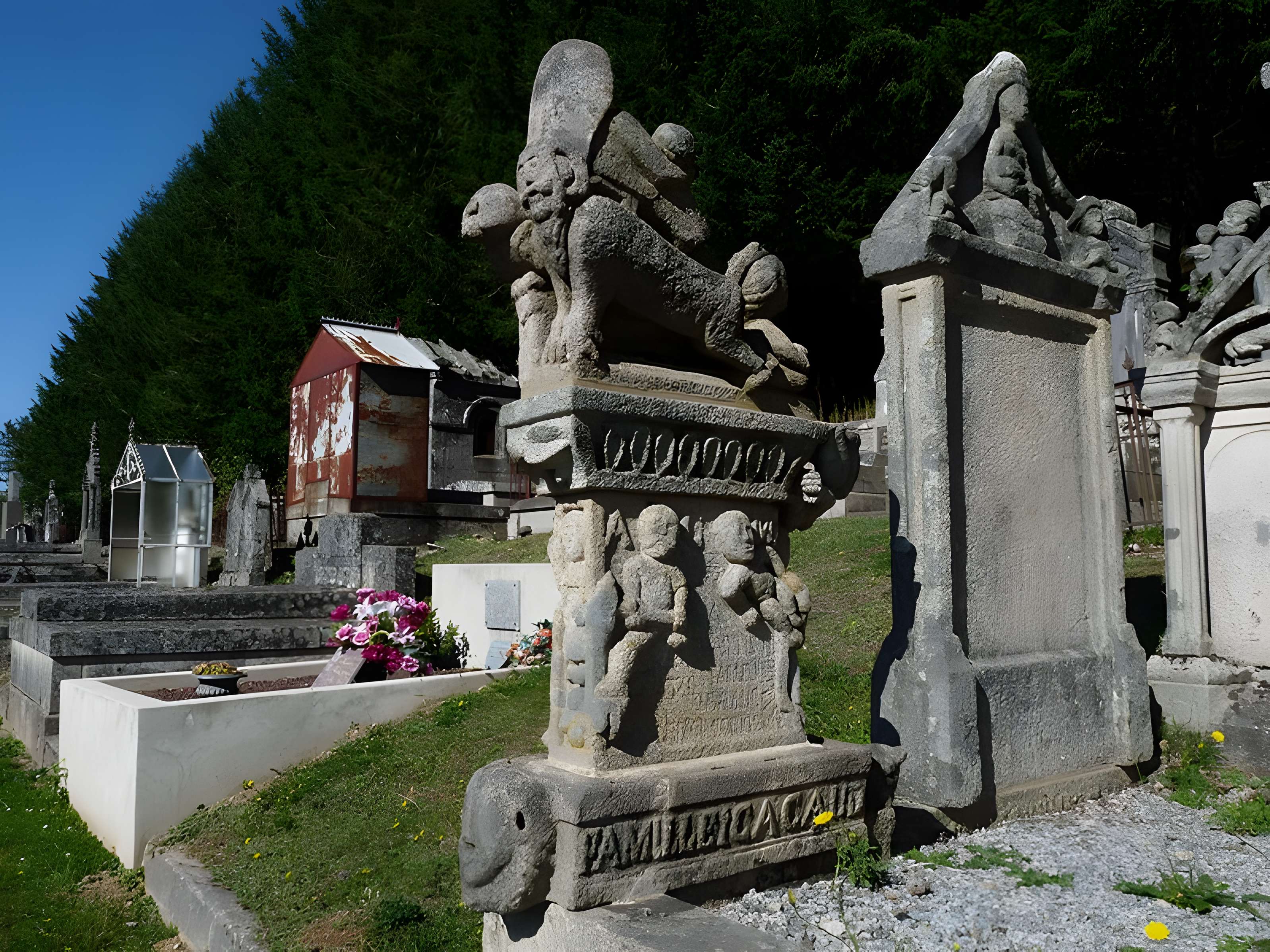 Monument funéraire de la famille Cacaud à Gentioux-Pigerolles