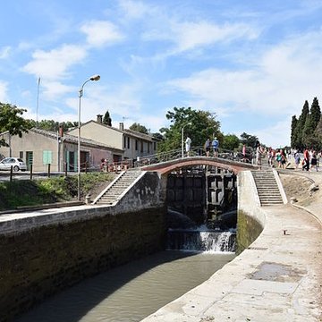 Canal du Midi : Écluses de Fonserannes
