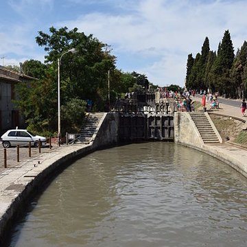 Canal du Midi : Écluses de Fonserannes