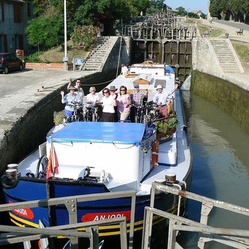 Canal du Midi : Écluses de Fonserannes