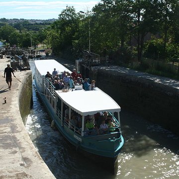Canal du Midi : Écluses de Fonserannes