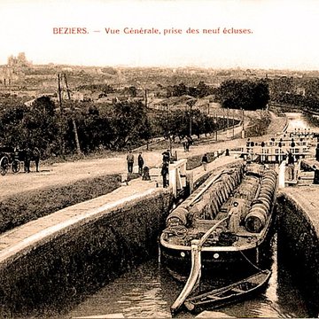Canal du Midi : Écluses de Fonserannes