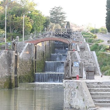 Canal du Midi : Écluses de Fonserannes