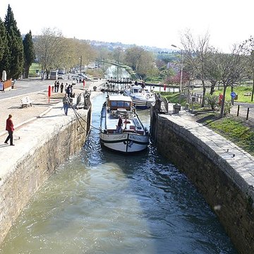 Canal du Midi : Écluses de Fonserannes