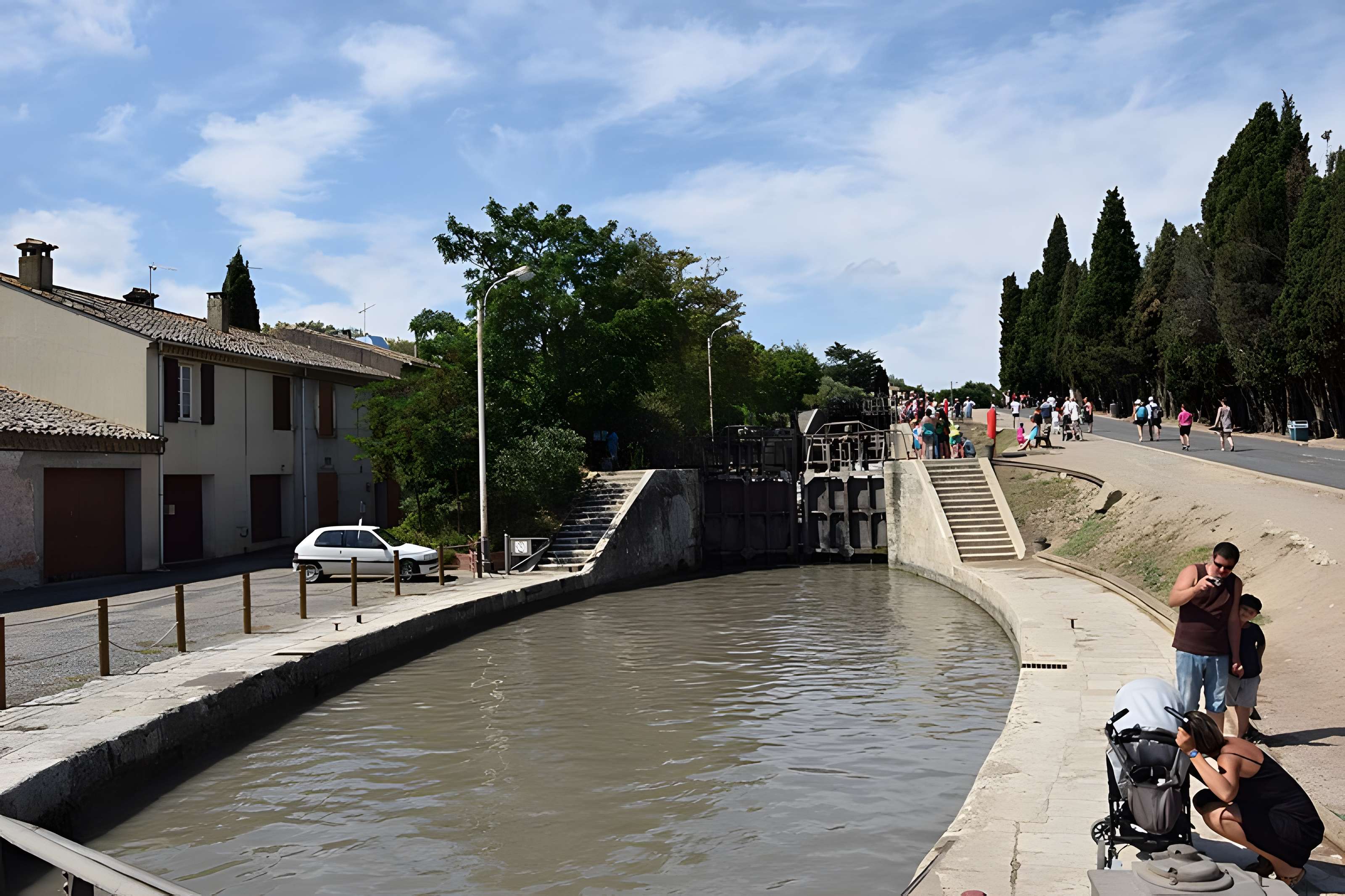 Canal du Midi : Écluses de Fonserannes