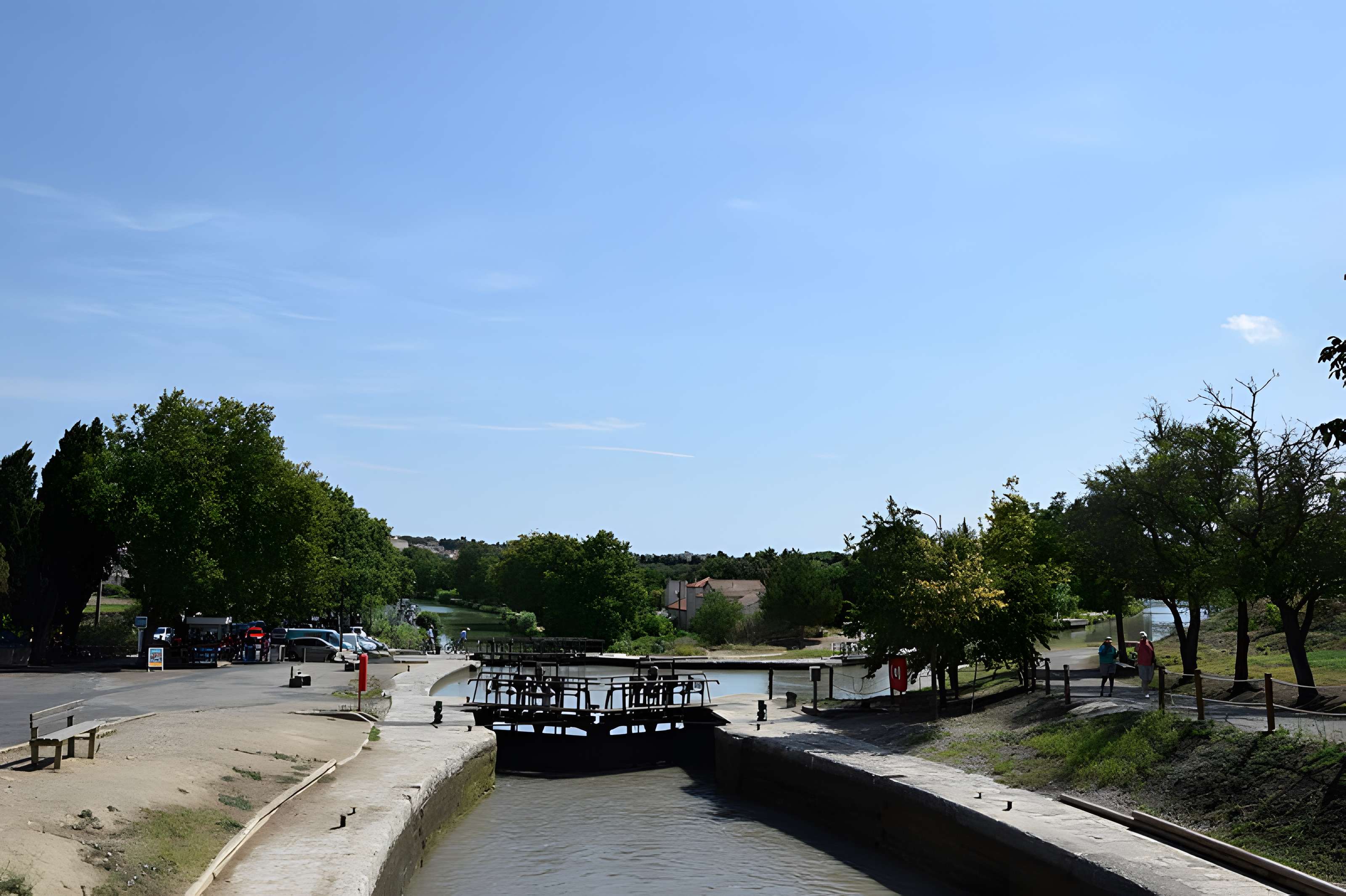 Canal du Midi : Écluses de Fonserannes