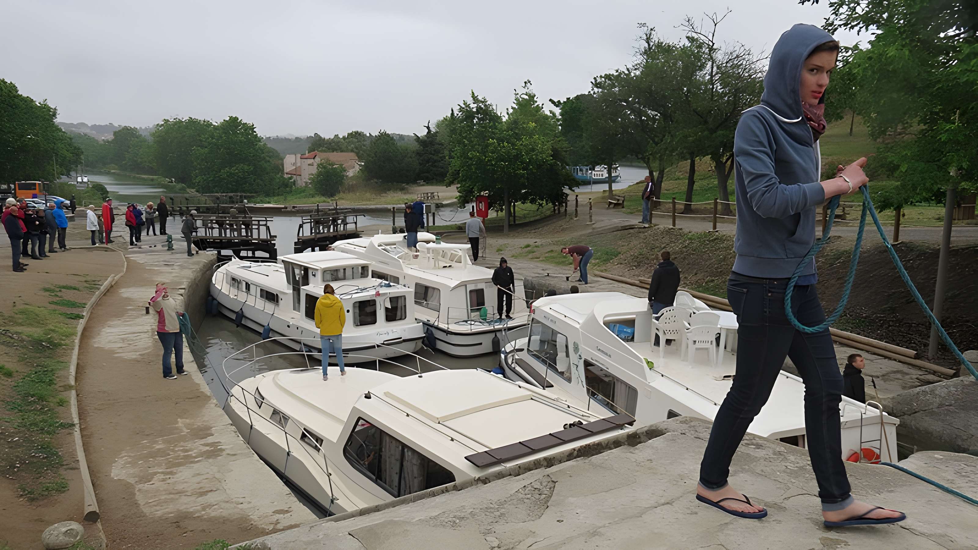 Canal du Midi : Écluses de Fonserannes