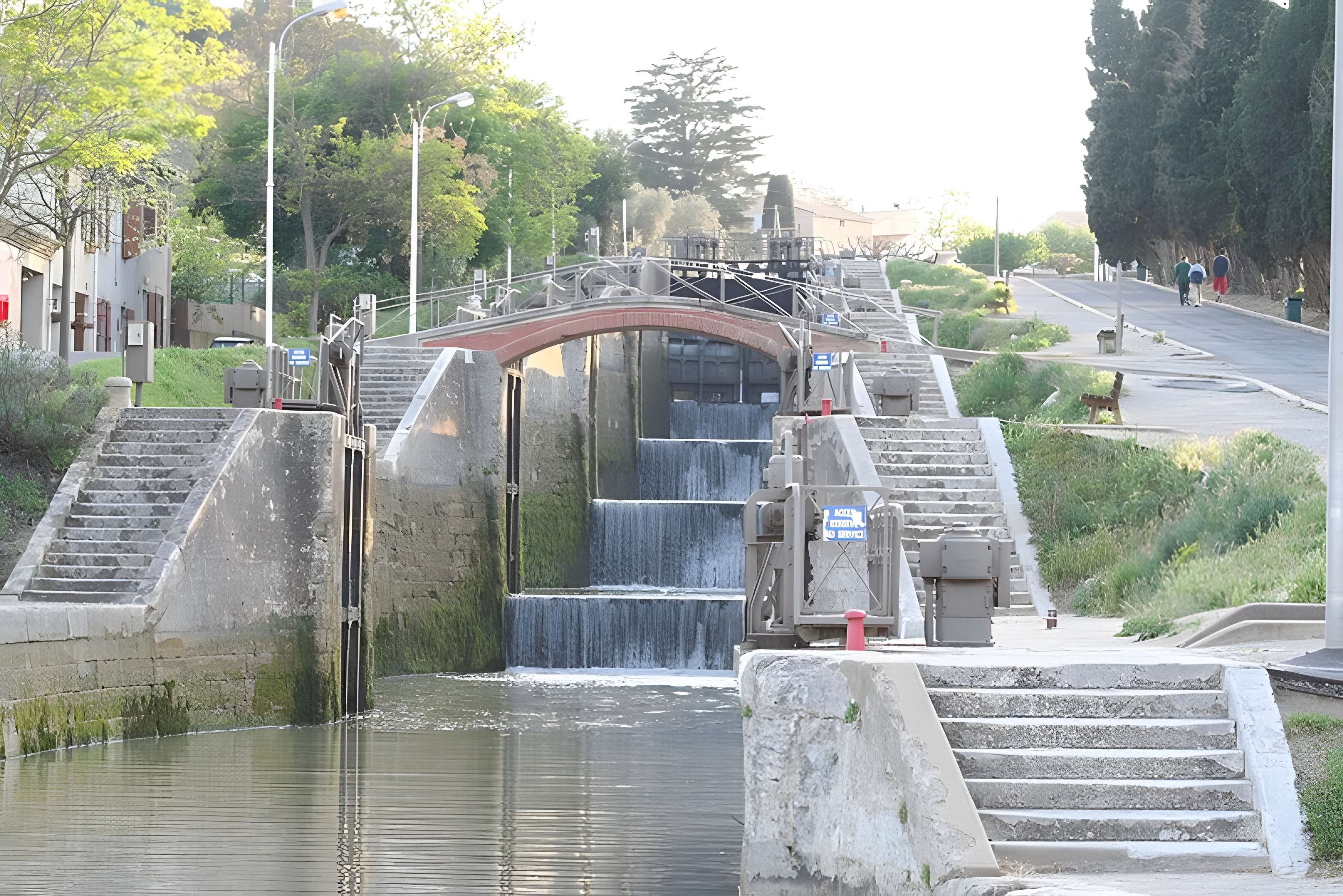 Canal du Midi : Écluses de Fonserannes