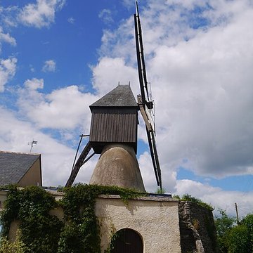 moulin a vent de la bigottiere a moze sur louet