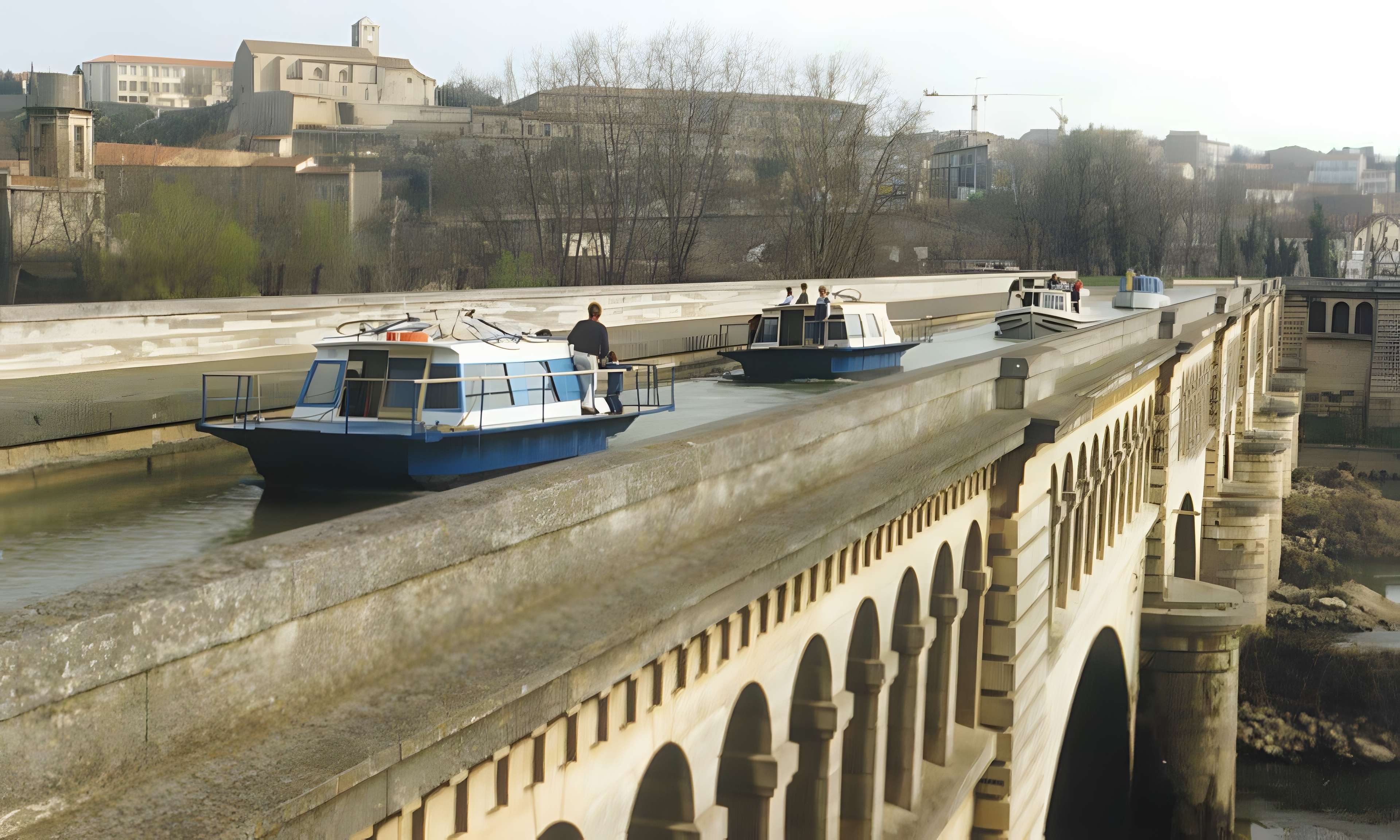 Canal du Midi : Pont-canal de l'Orb