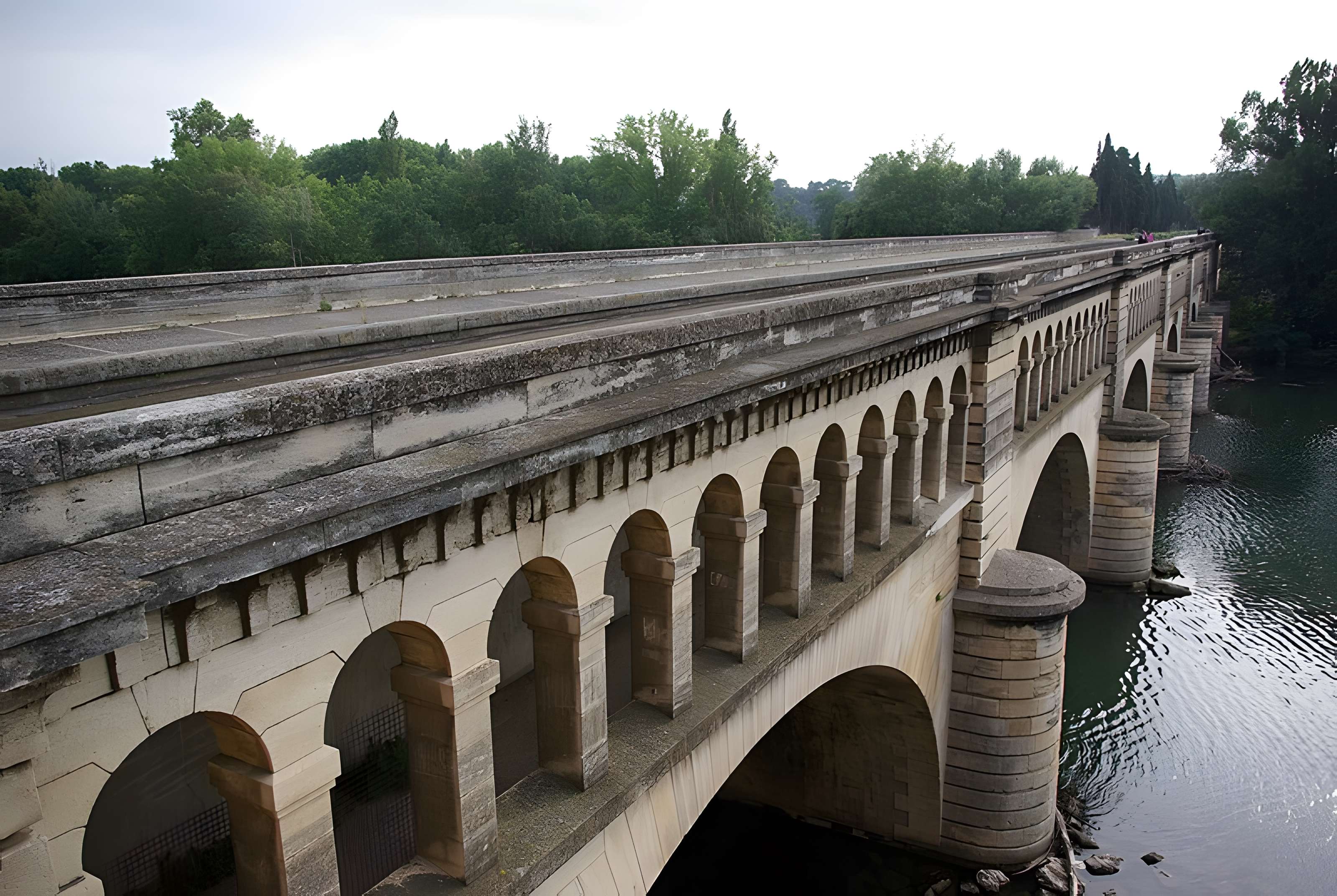 Canal du Midi : Pont-canal de l'Orb