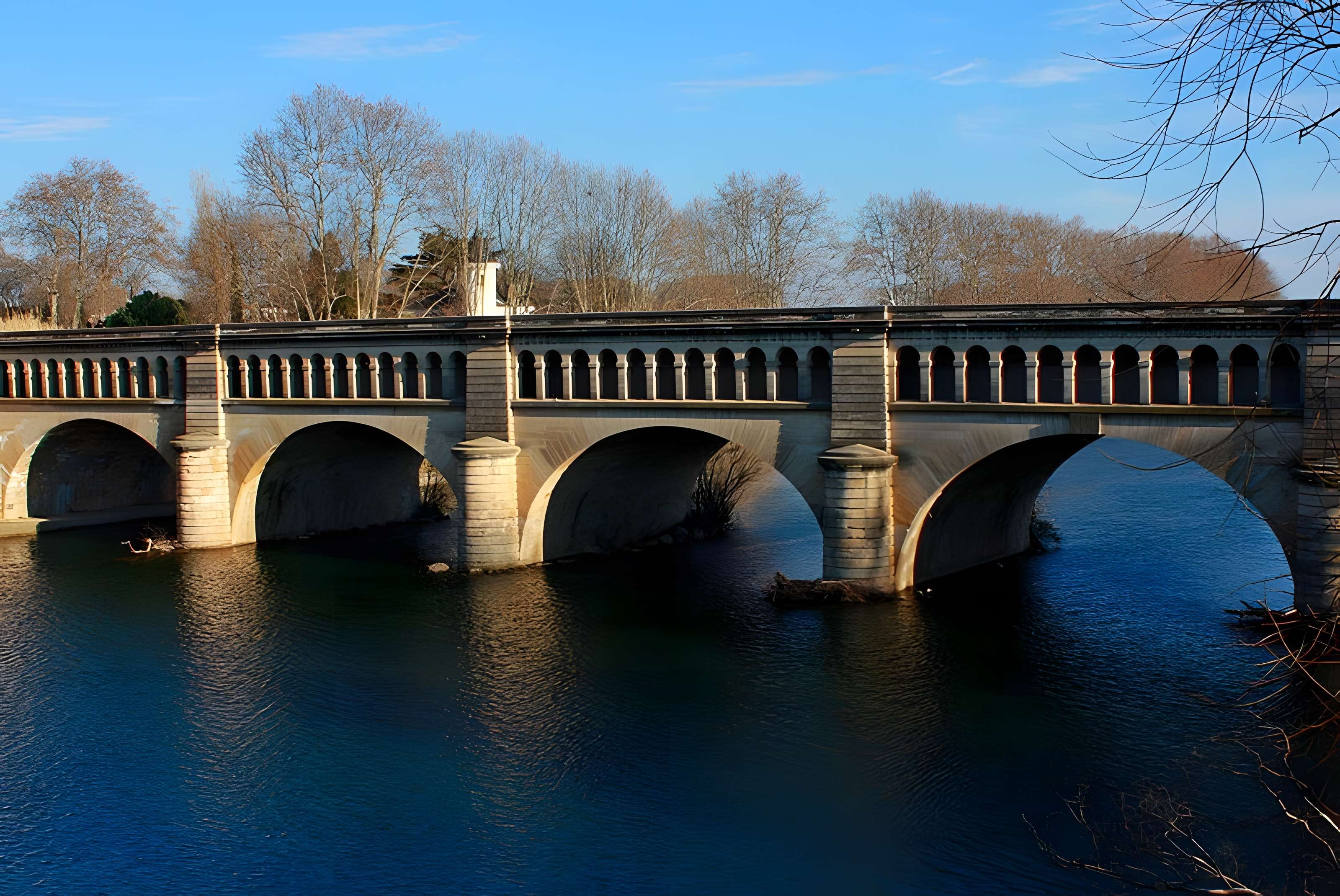 Canal du Midi : Pont-canal de l'Orb