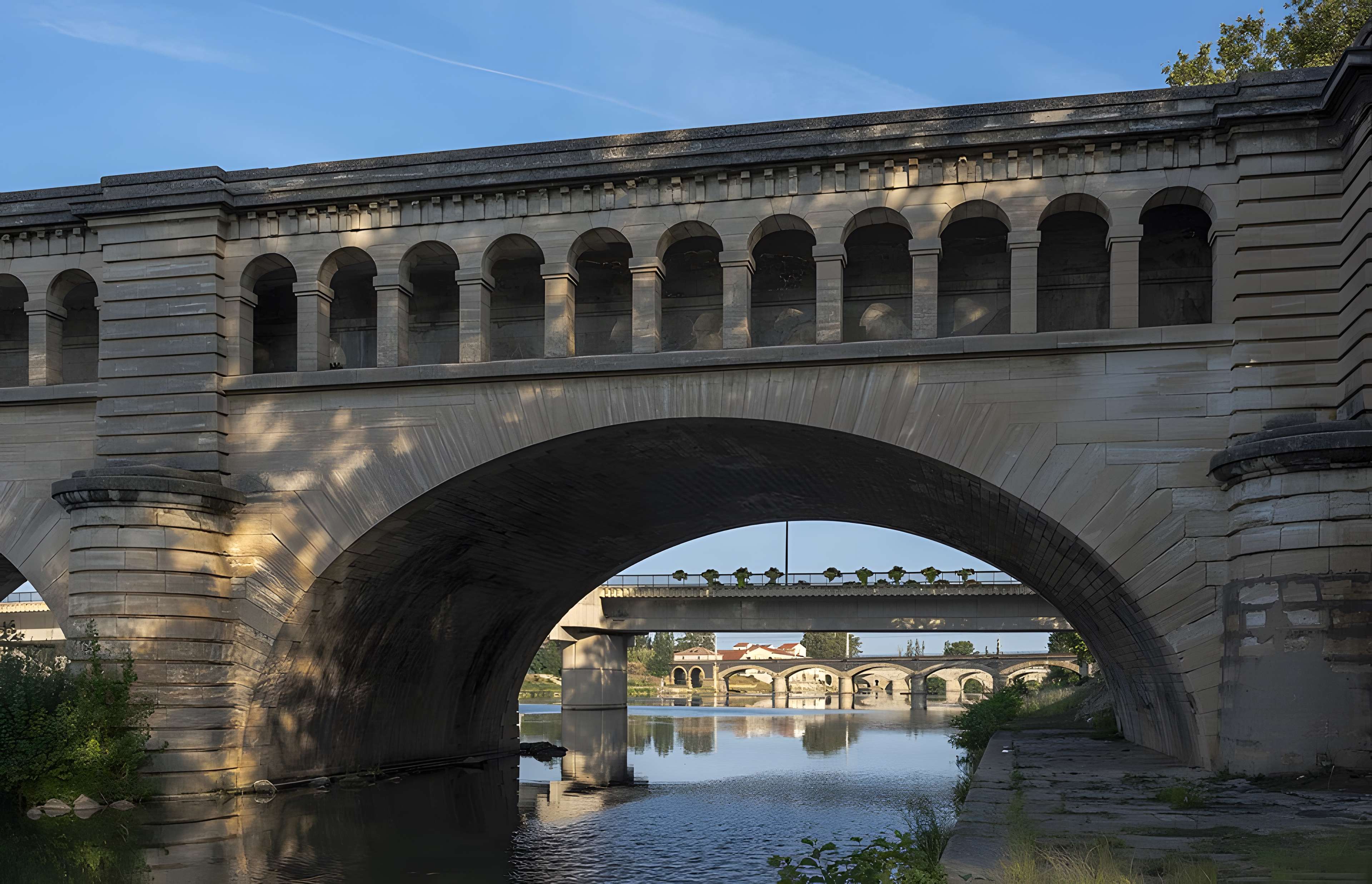 Canal du Midi : Pont-canal de l'Orb