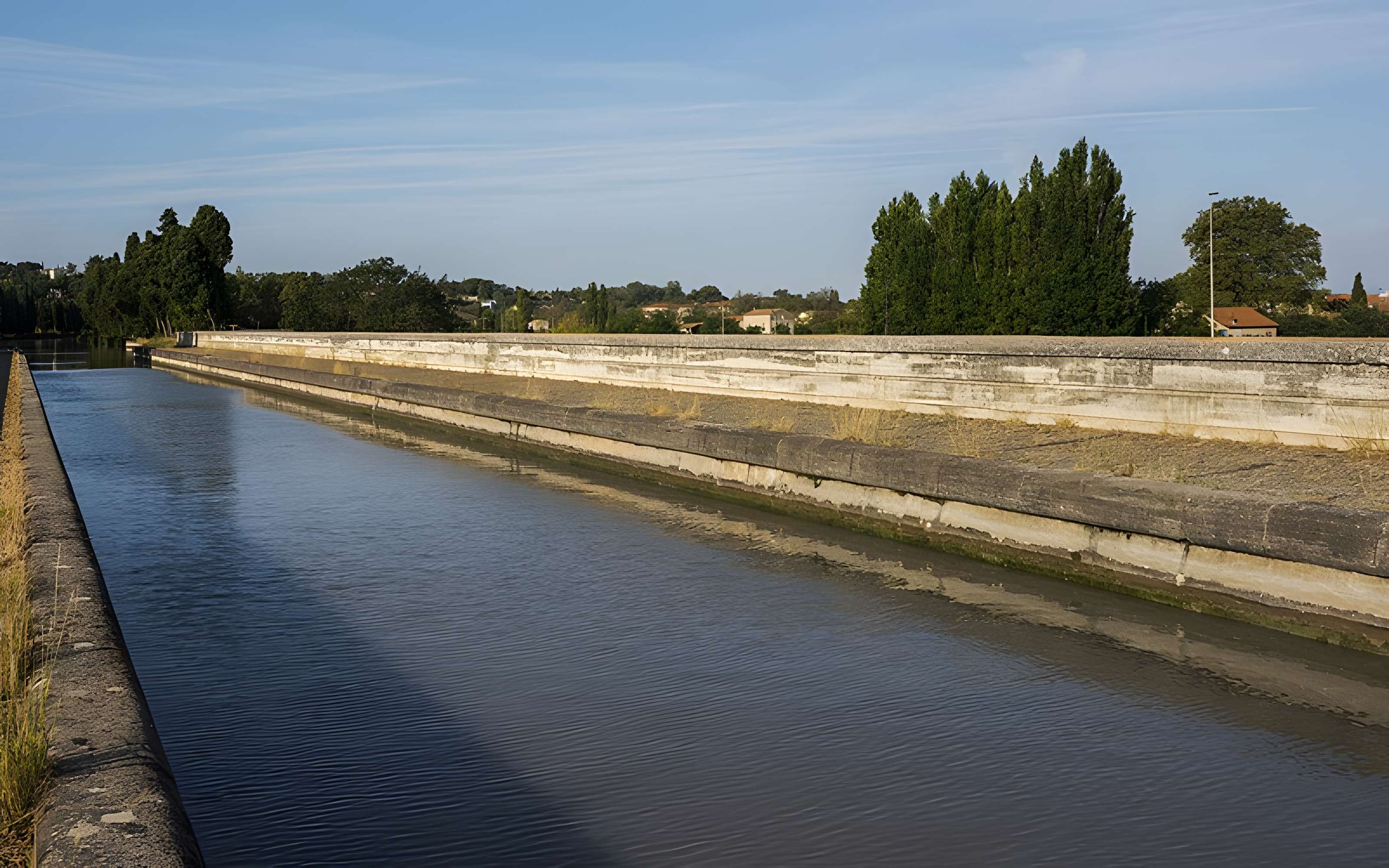 Canal du Midi : Pont-canal de l'Orb
