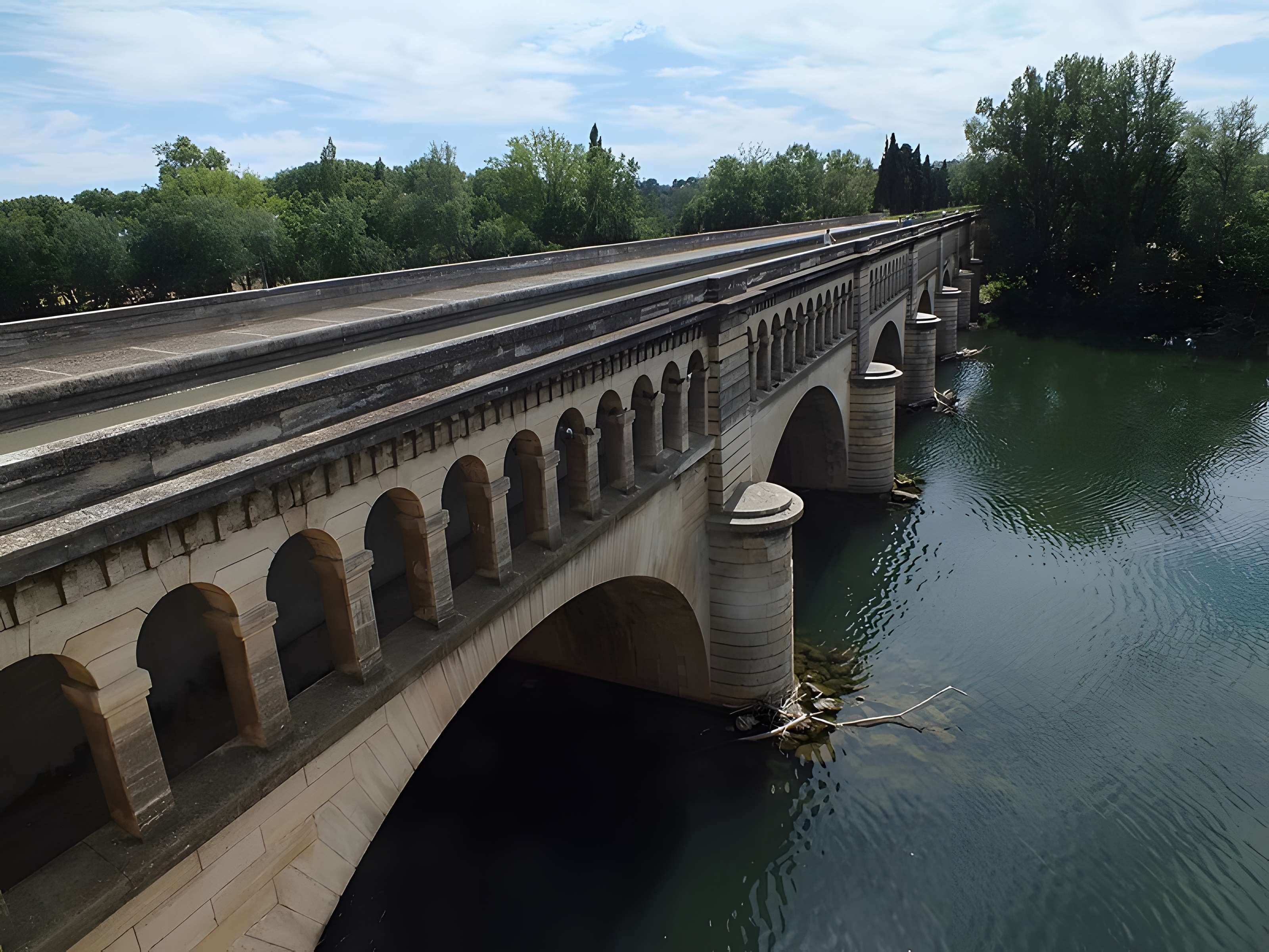 Canal du Midi : Pont-canal de l'Orb
