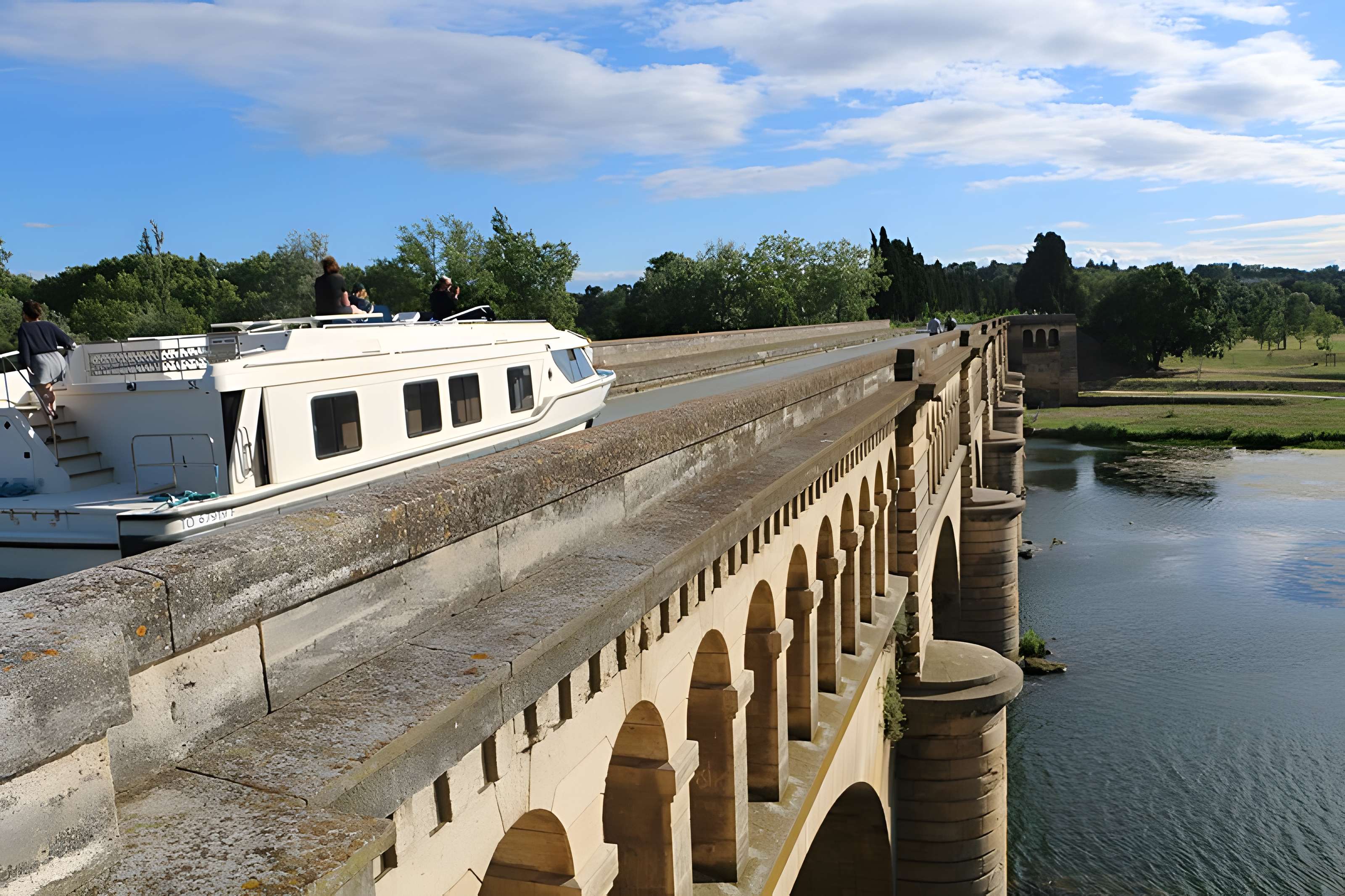 Canal du Midi : Pont-canal de l'Orb