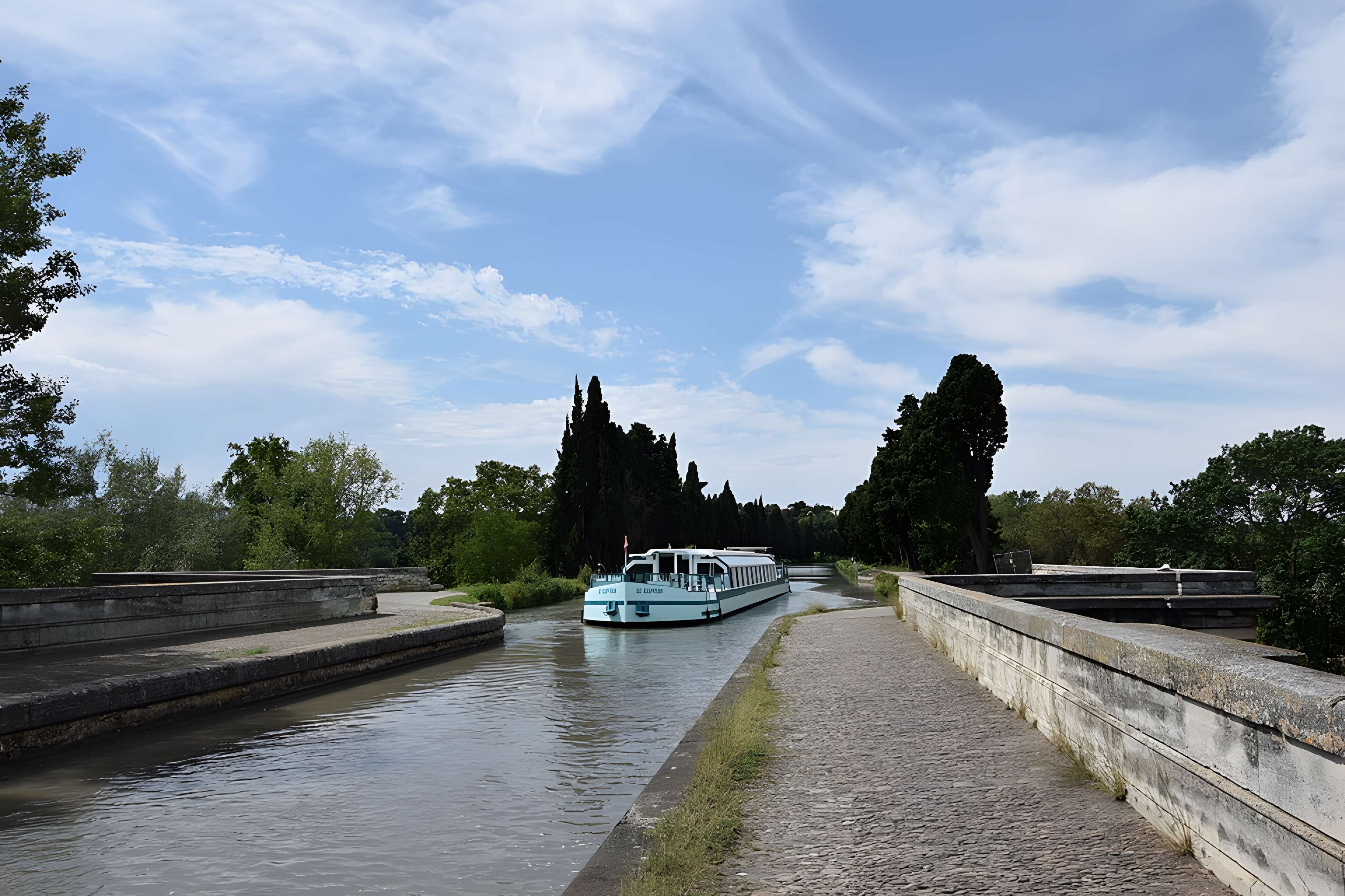 Canal du Midi : Pont-canal de l'Orb