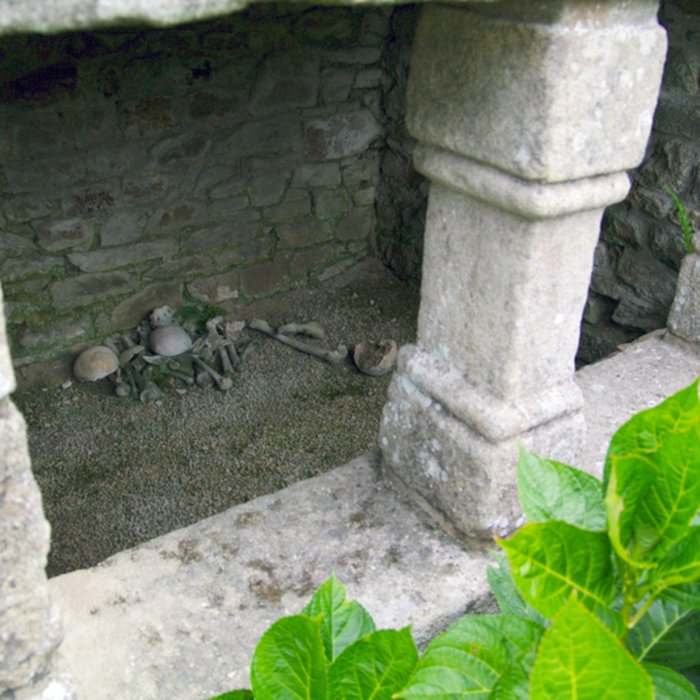 Photo de Ossuaire, adossé au mur du cimetière