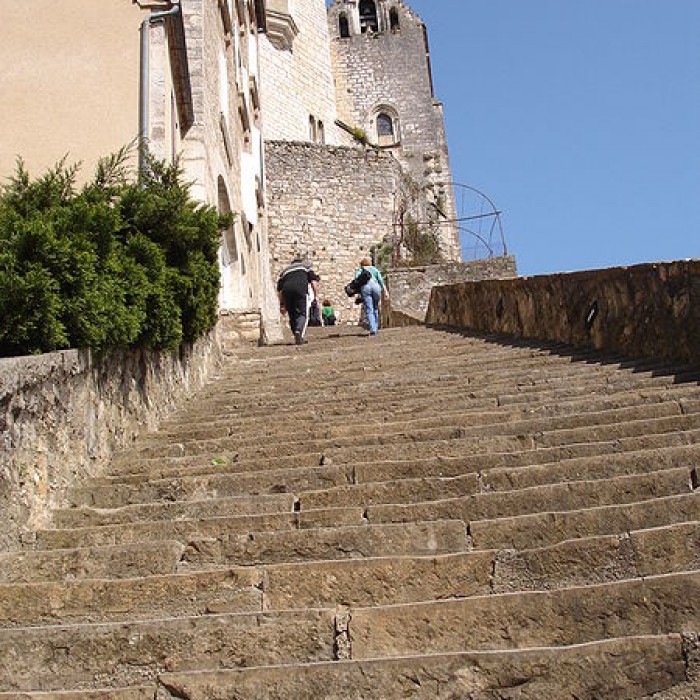 Photo de Parvis et escaliers de la cité religieuse de Rocamadour