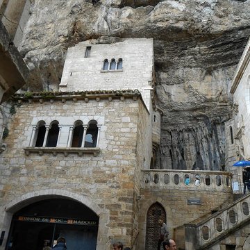 Parvis et escaliers de la cité religieuse de Rocamadour