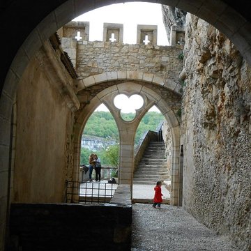 Parvis et escaliers de la cité religieuse de Rocamadour