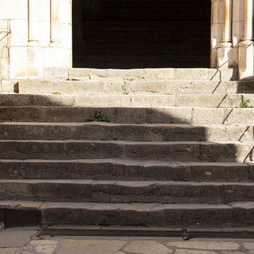 Parvis et escaliers de la cité religieuse de Rocamadour