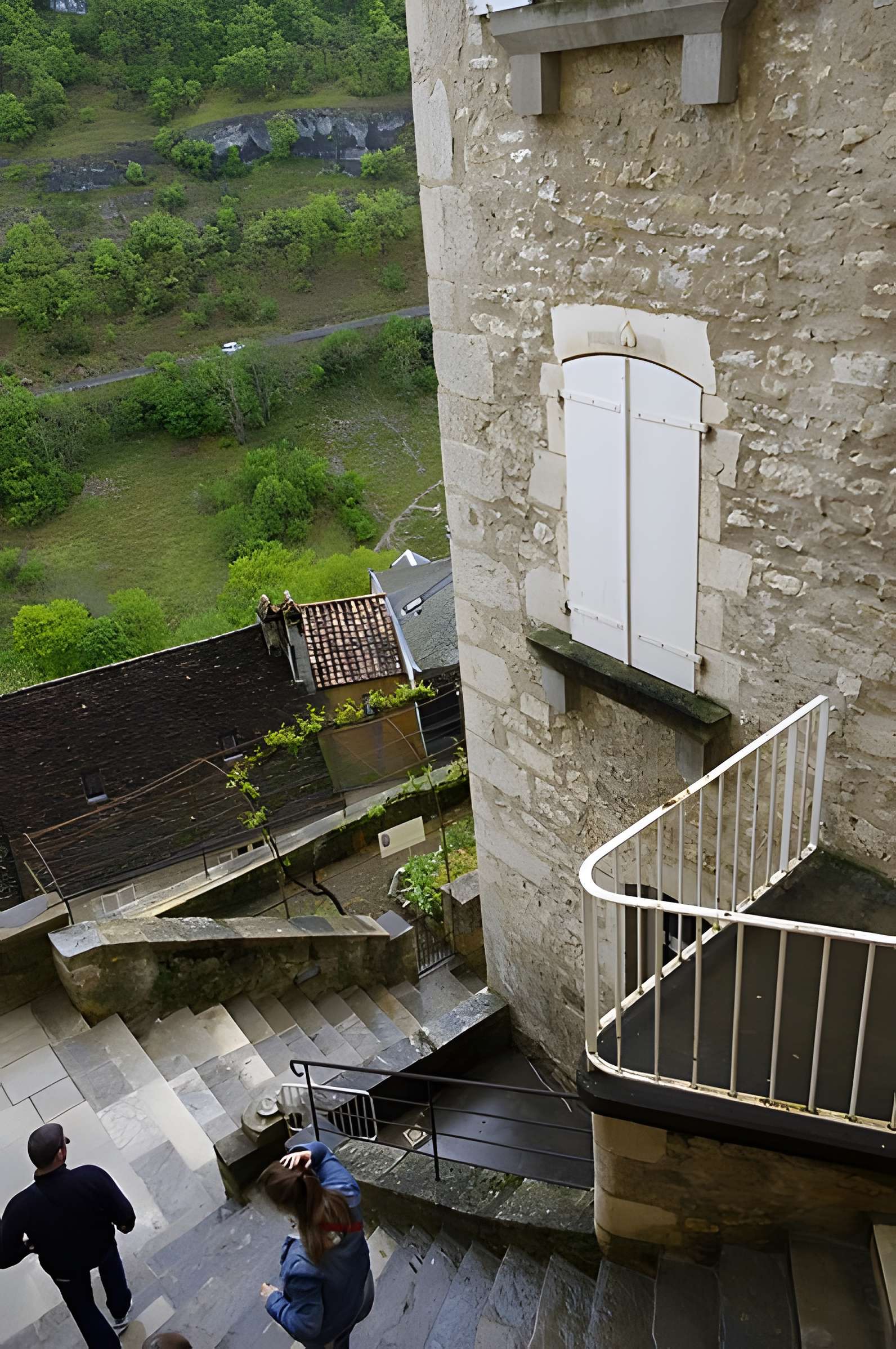 Parvis et escaliers de la cité religieuse de Rocamadour