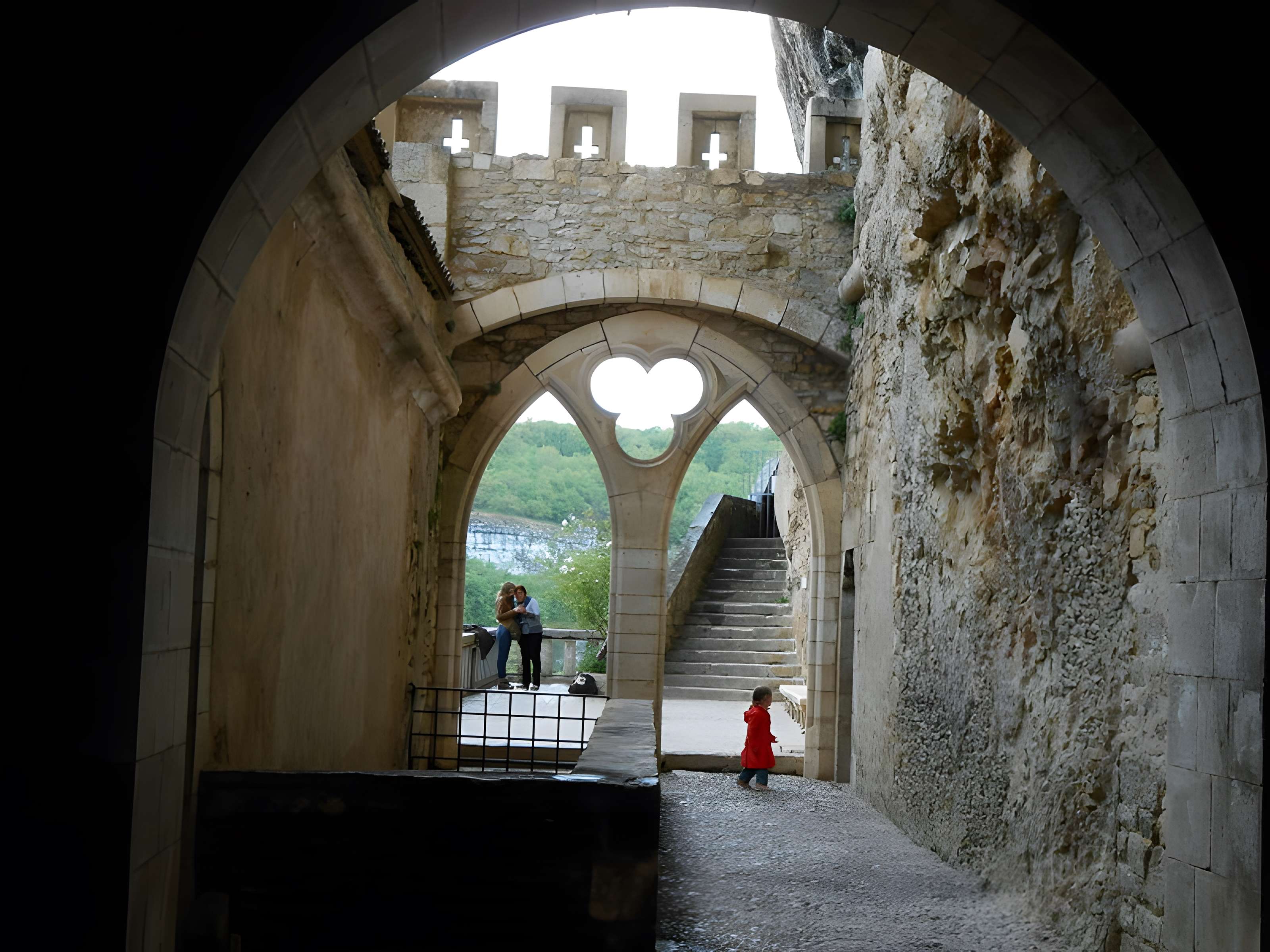 Parvis et escaliers de la cité religieuse de Rocamadour