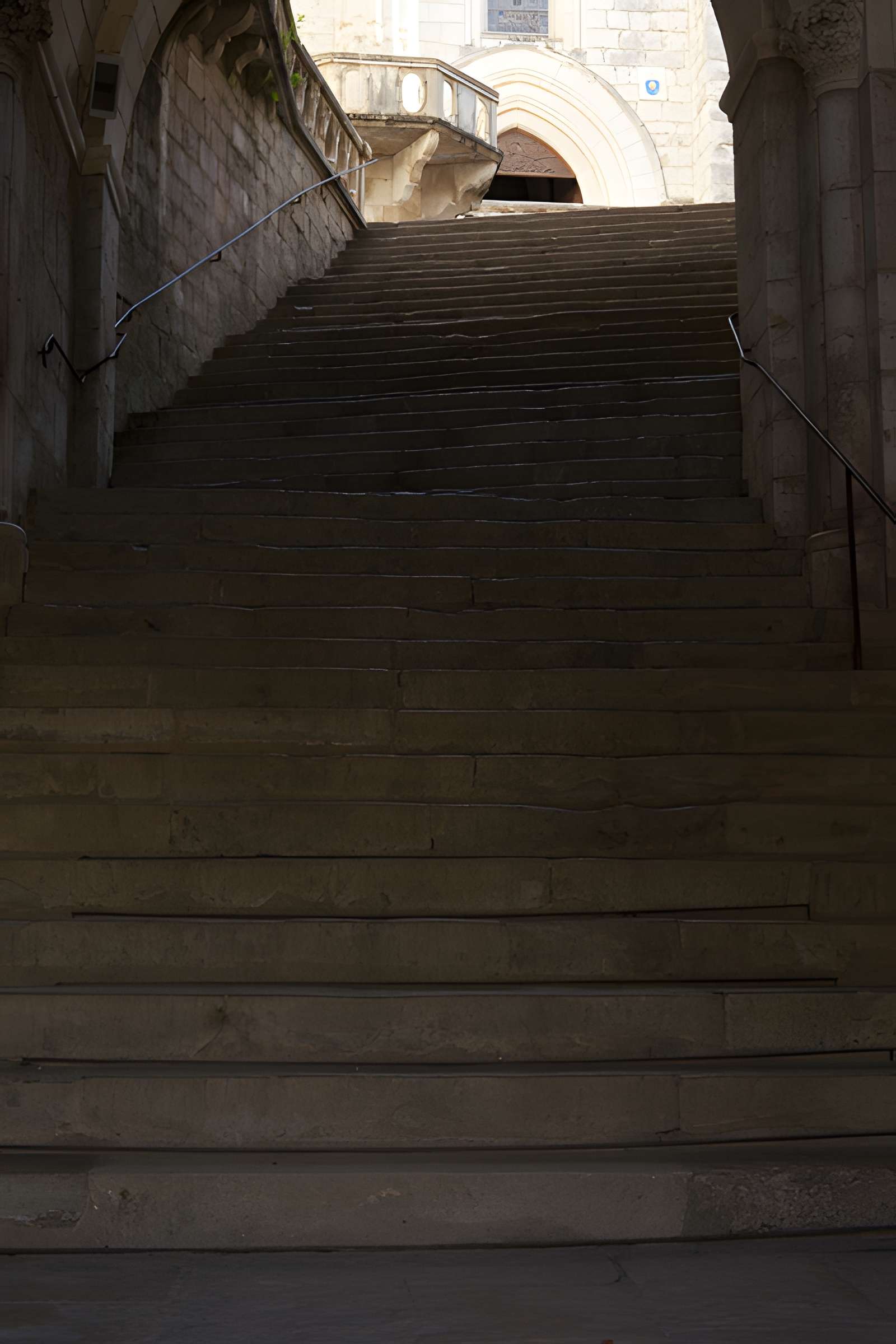 Parvis et escaliers de la cité religieuse de Rocamadour