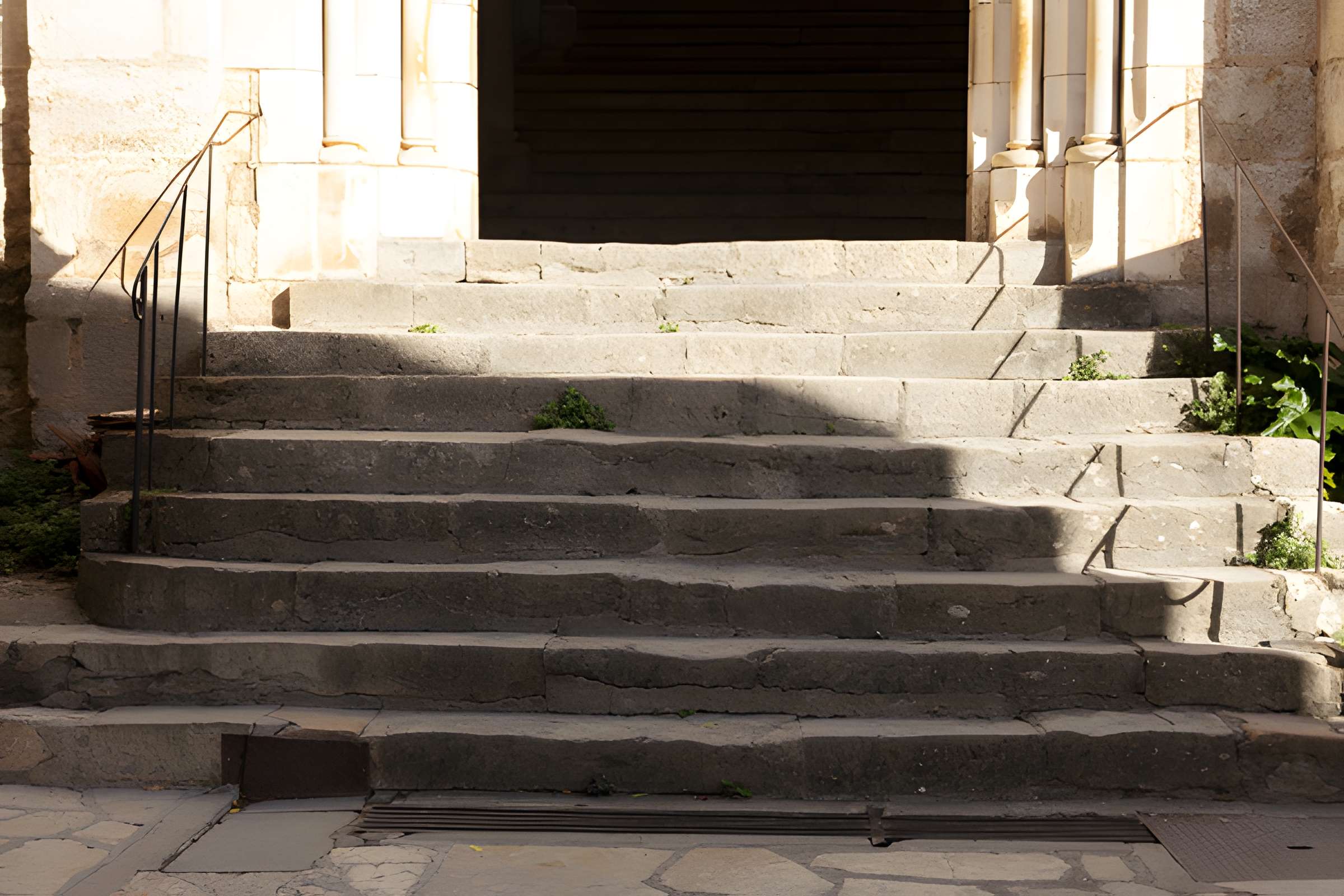 Parvis et escaliers de la cité religieuse de Rocamadour