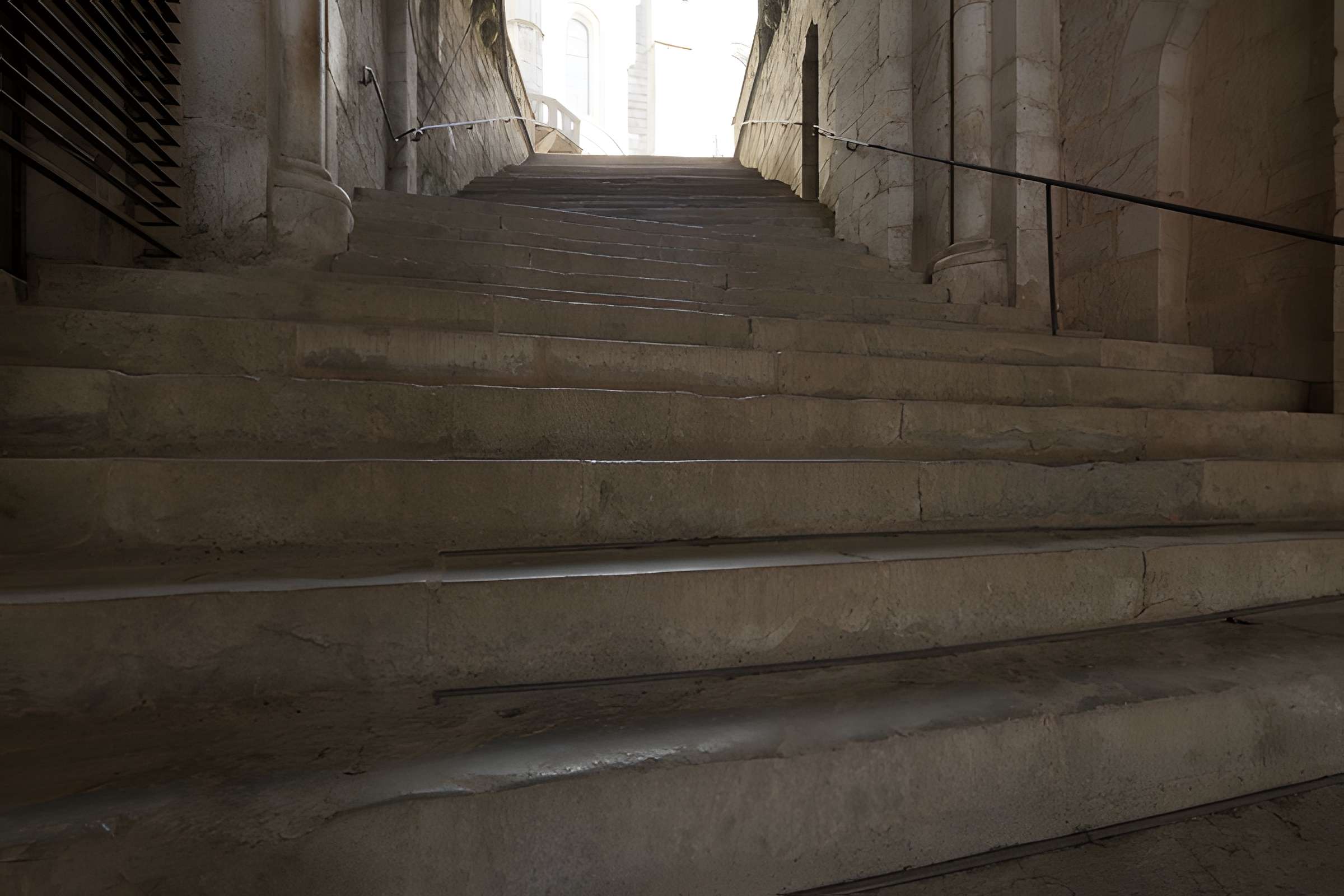 Parvis et escaliers de la cité religieuse de Rocamadour