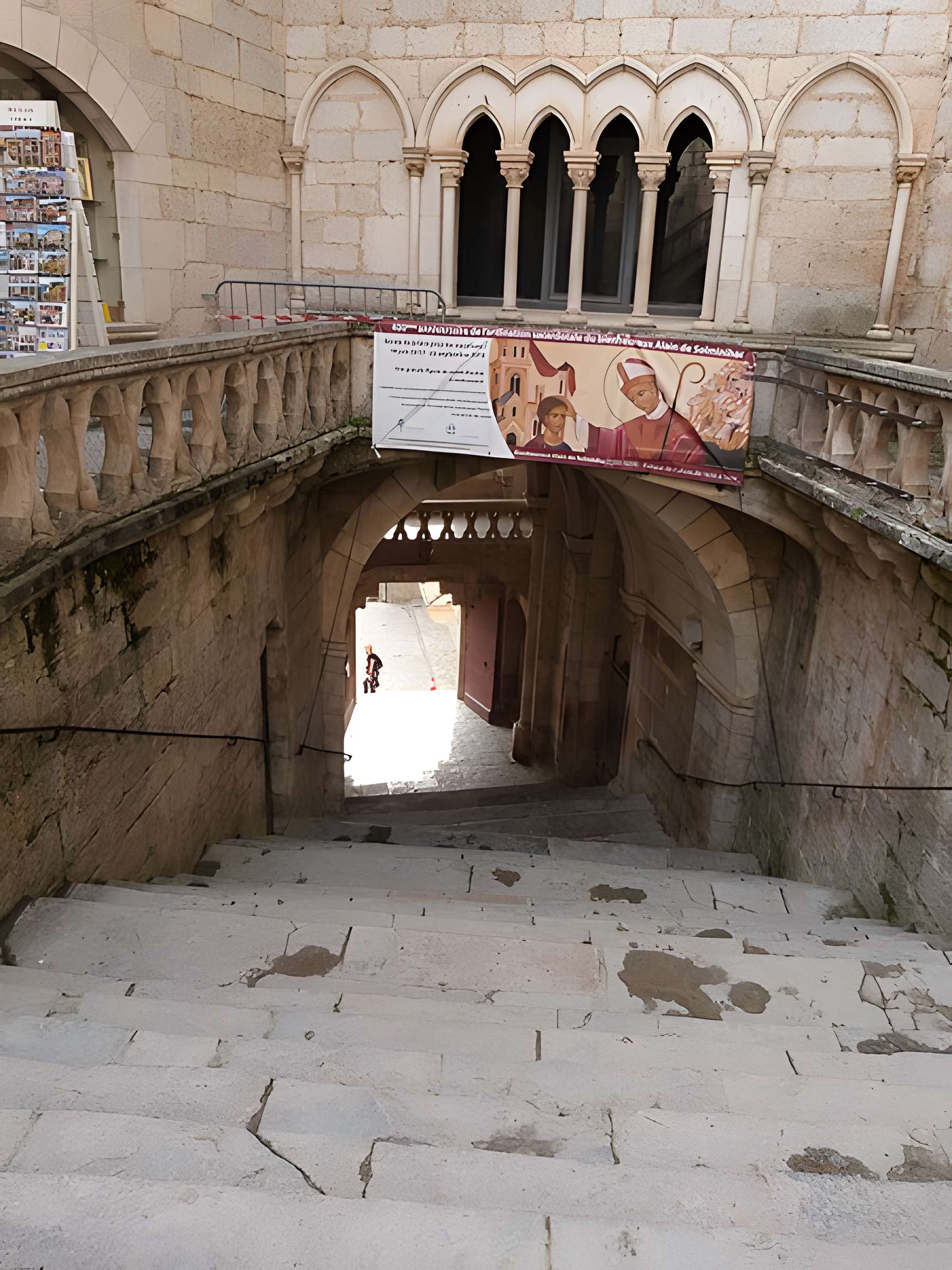 Parvis et escaliers de la cité religieuse de Rocamadour