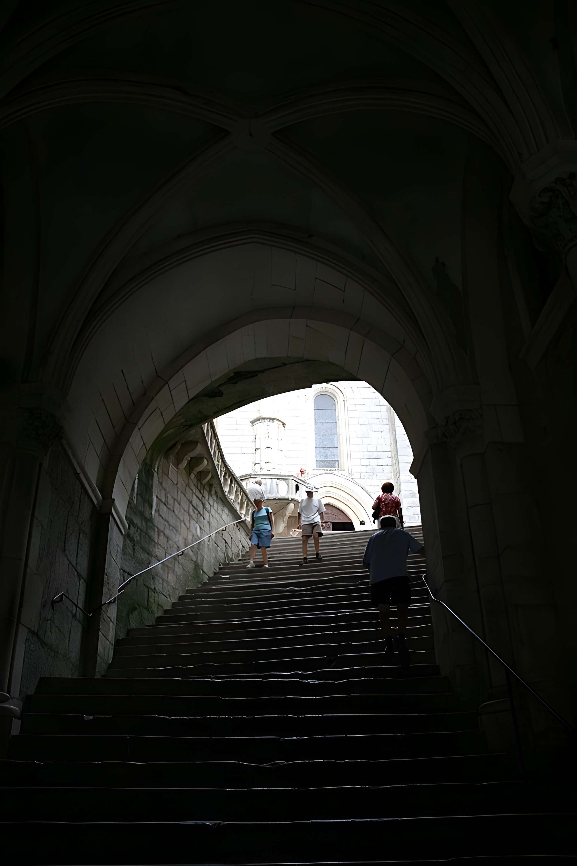 Parvis et escaliers de la cité religieuse de Rocamadour